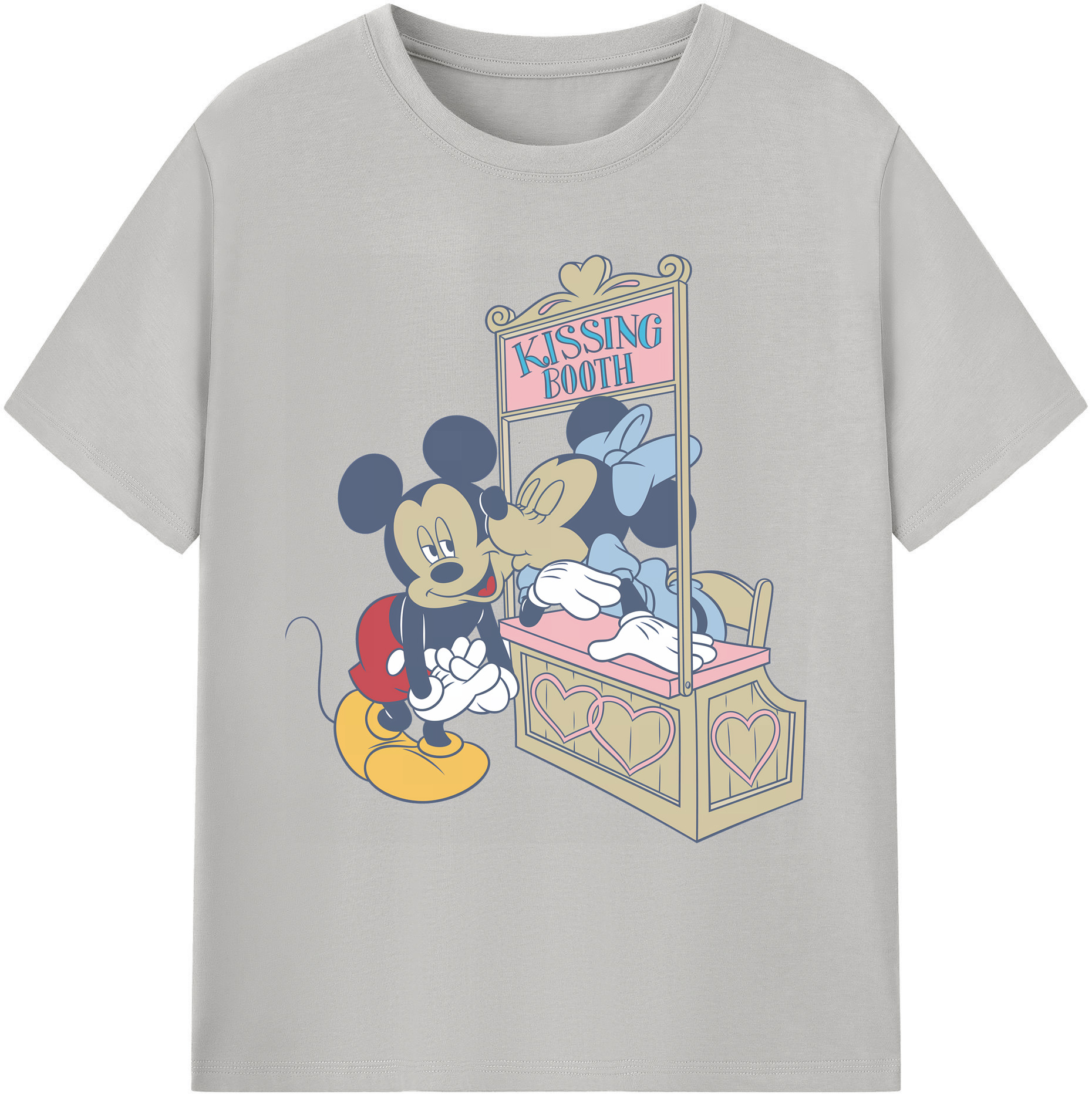 ミッキーマウス Mickey Mouse 綿100％ メンズ半袖Tシャツ｜肌触りやわらか＆通気性