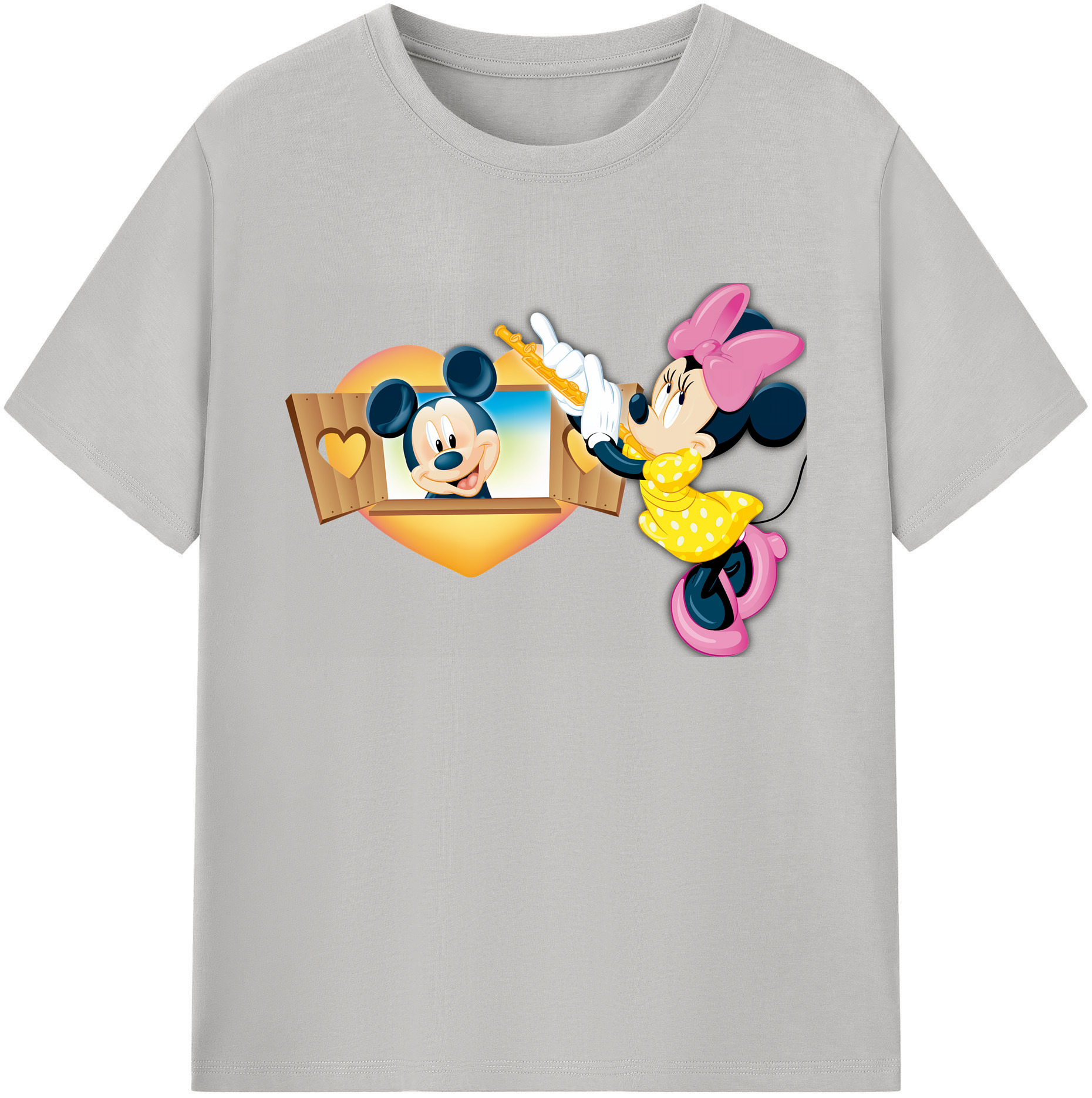 ミッキーマウス Mickey Mouse 綿100％ メンズ半袖Tシャツ｜肌触りやわらか＆通気性