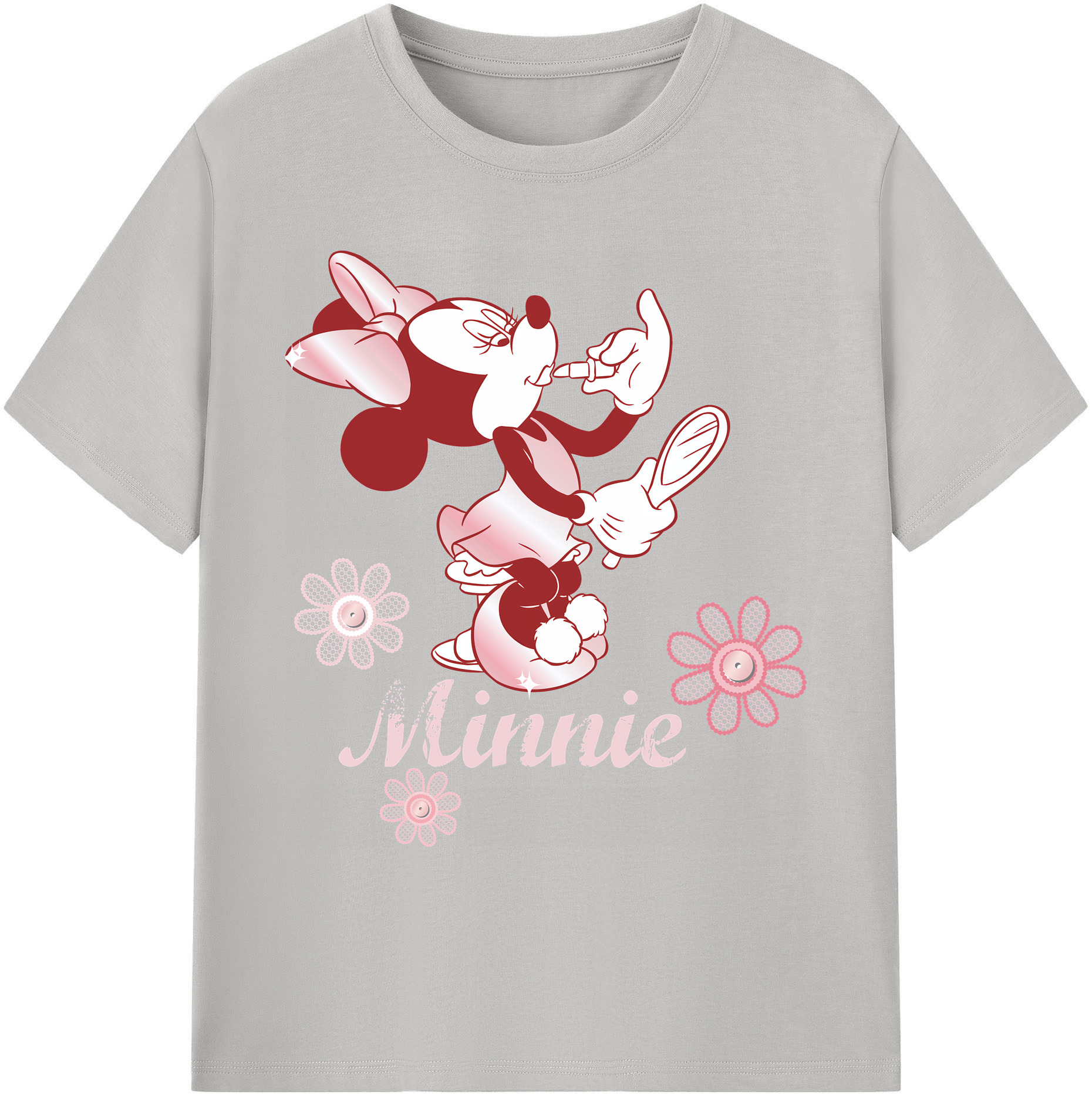 ミッキーマウス Mickey Mouse 綿100％ メンズ半袖Tシャツ｜肌触りやわらか＆通気性
