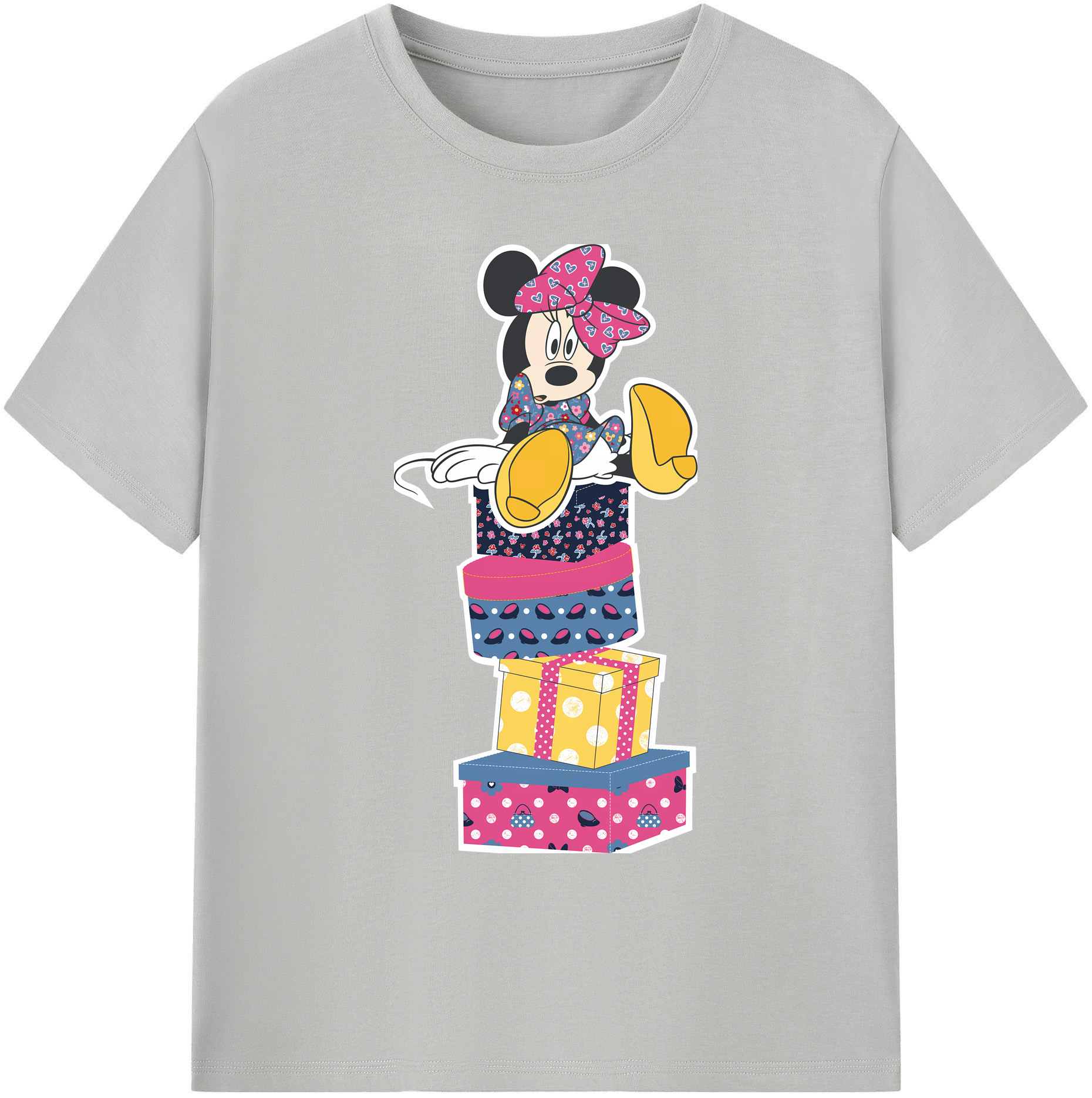 ミッキーマウス Mickey Mouse 綿100％ メンズ半袖Tシャツ｜肌触りやわらか＆通気性
