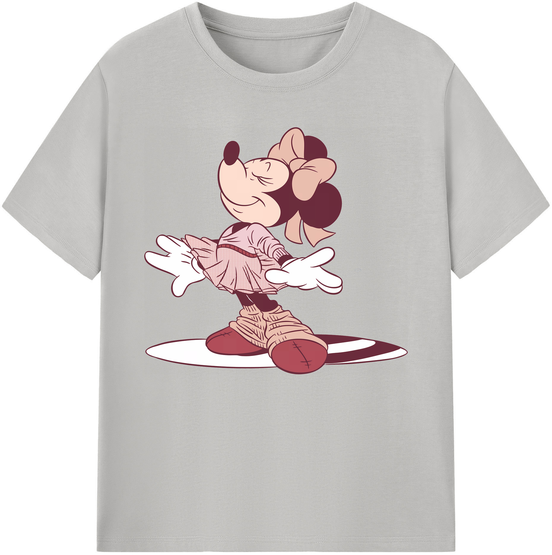 ミッキーマウス Mickey Mouse 綿100％ メンズ半袖Tシャツ｜肌触りやわらか＆通気性