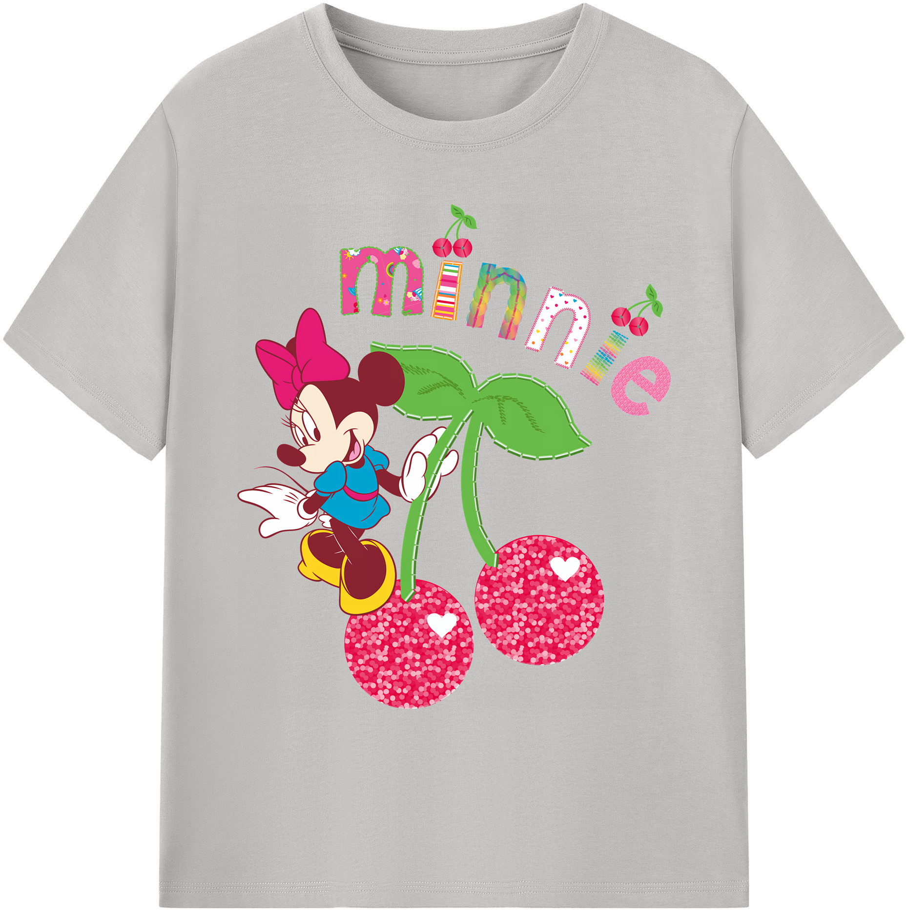 ミッキーマウス Mickey Mouse 綿100％ メンズ半袖Tシャツ｜肌触りやわらか＆通気性