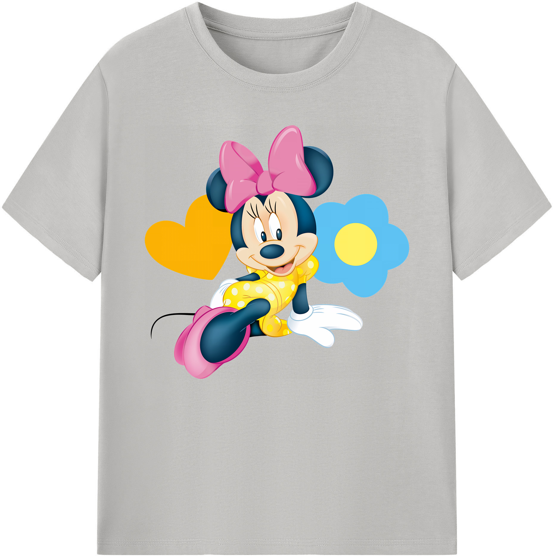ミッキーマウス Mickey Mouse 綿100％ メンズ半袖Tシャツ｜肌触りやわらか＆通気性
