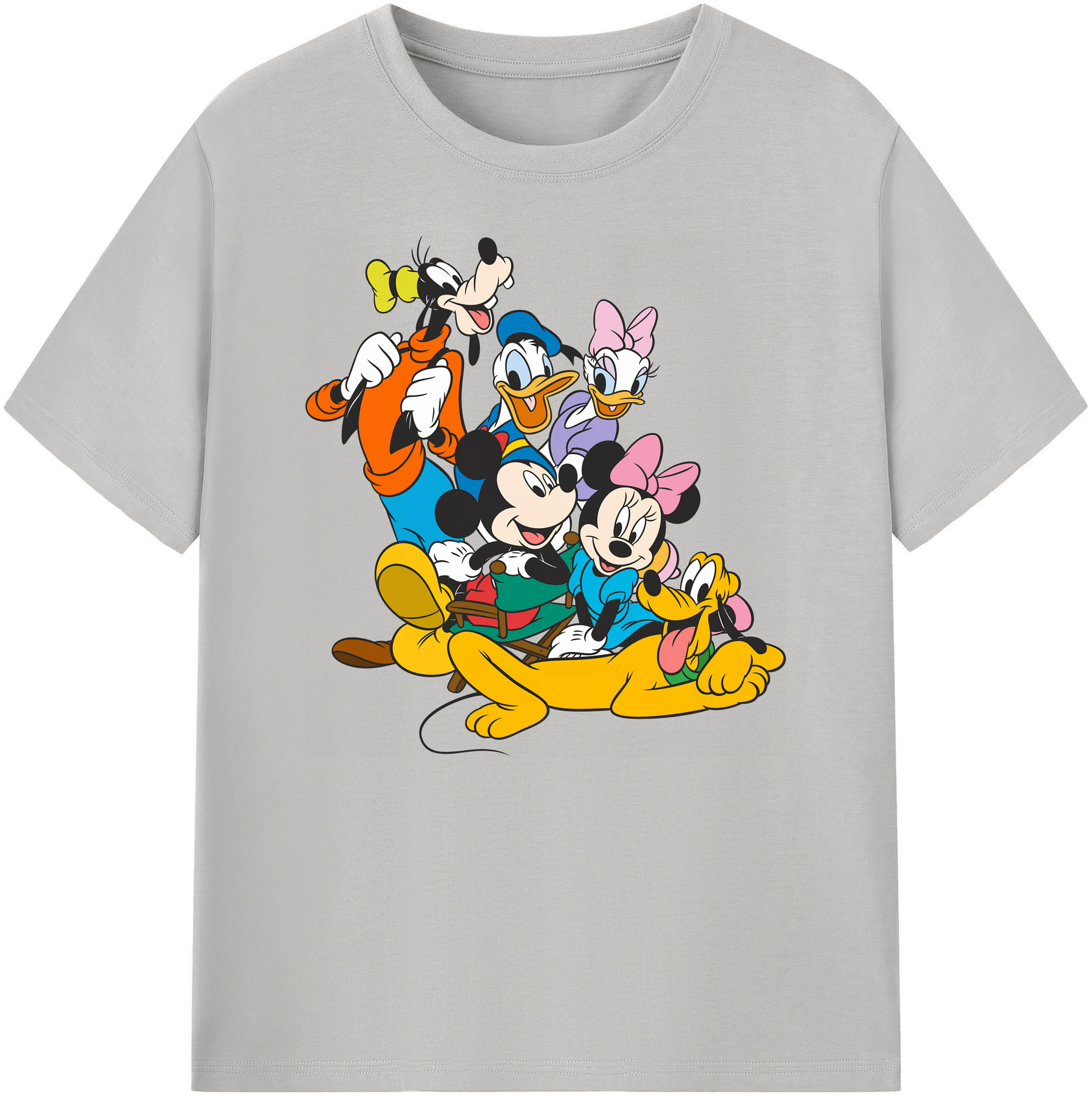 ミッキーマウス Mickey Mouse 綿100％ メンズ半袖Tシャツ｜肌触りやわらか＆通気性