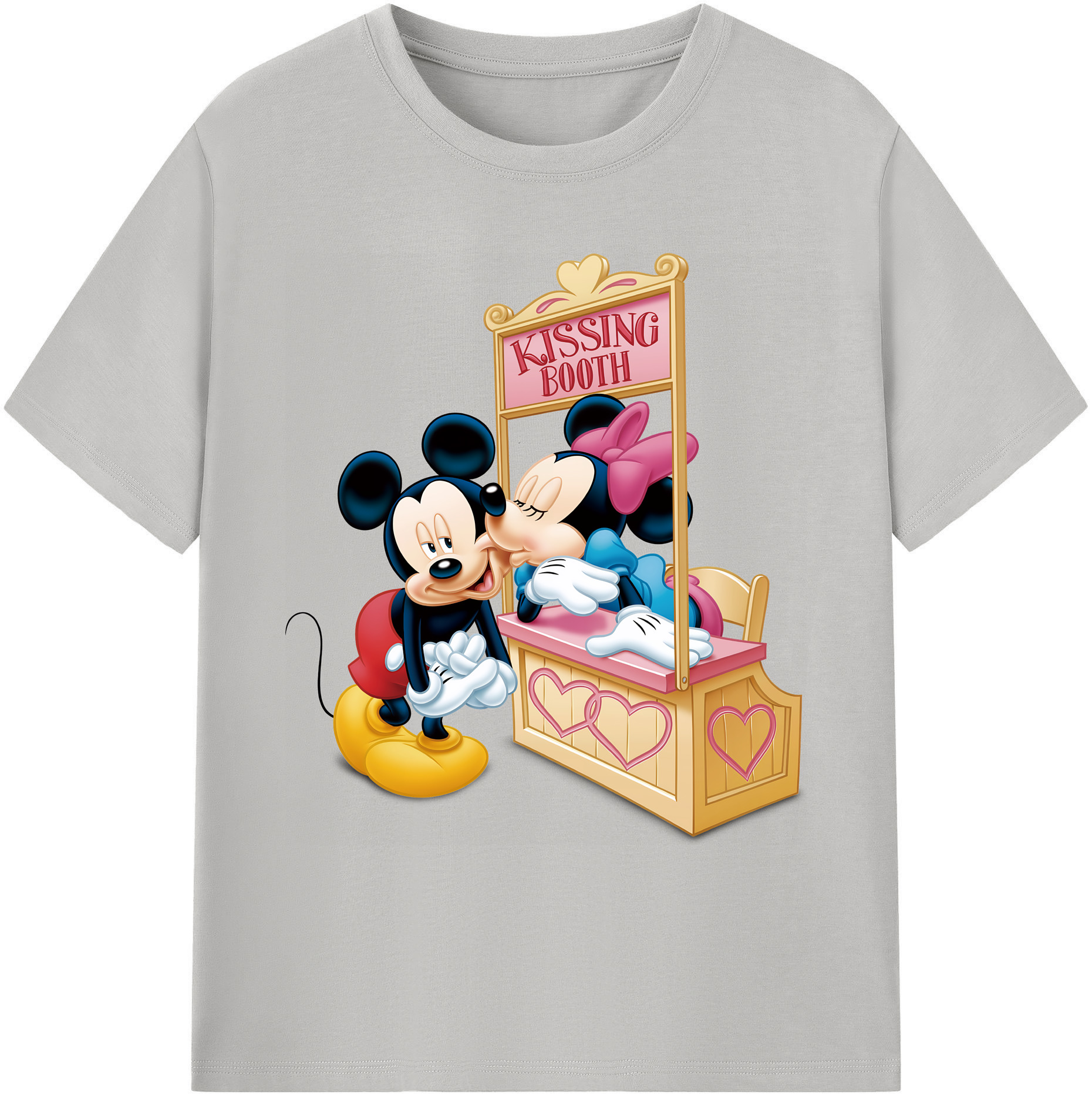 ミッキーマウス Mickey Mouse 綿100％ メンズ半袖Tシャツ｜肌触りやわらか＆通気性