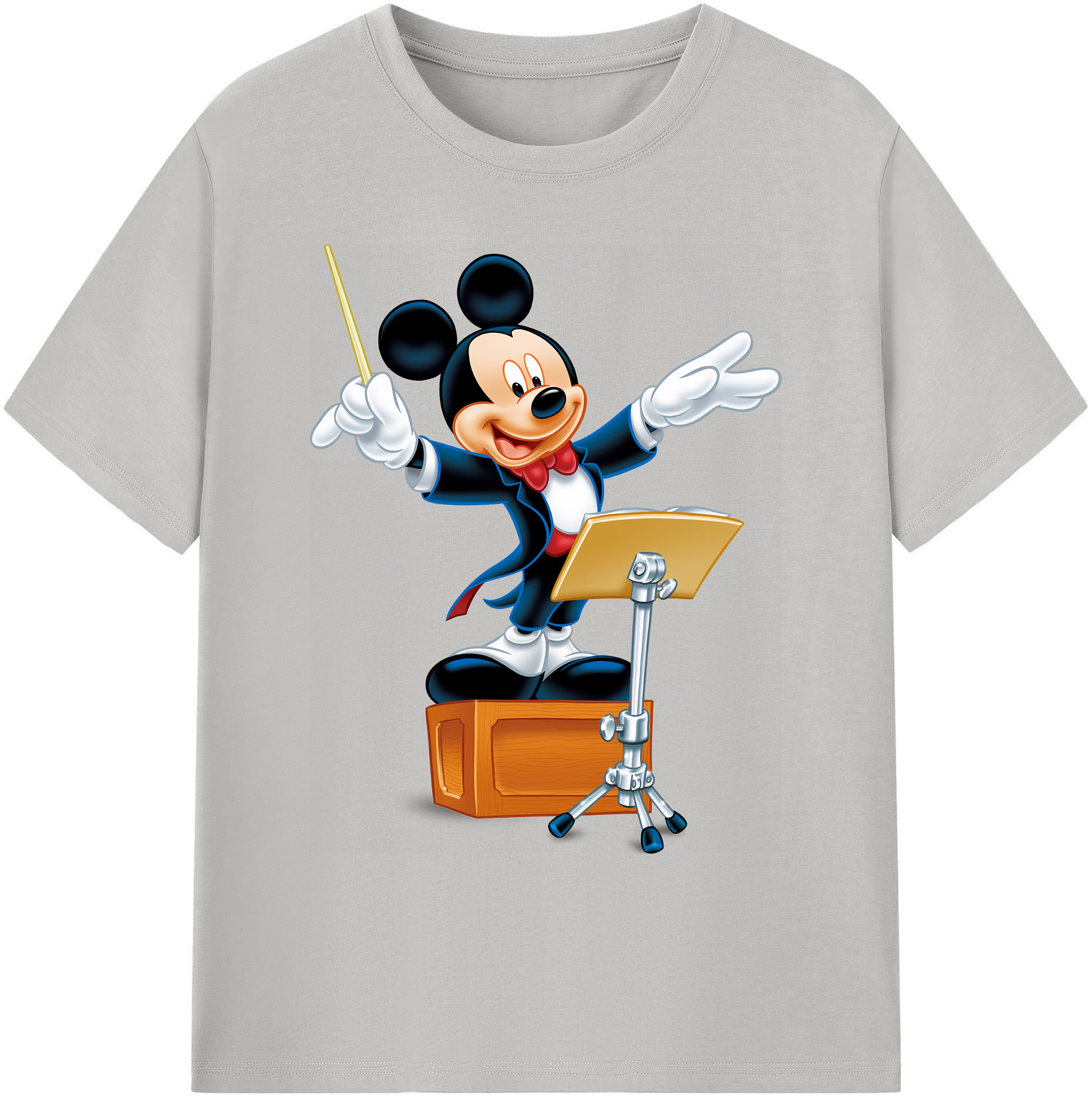 ミッキーマウス Mickey Mouse 綿100％ メンズ半袖Tシャツ｜肌触りやわらか＆通気性