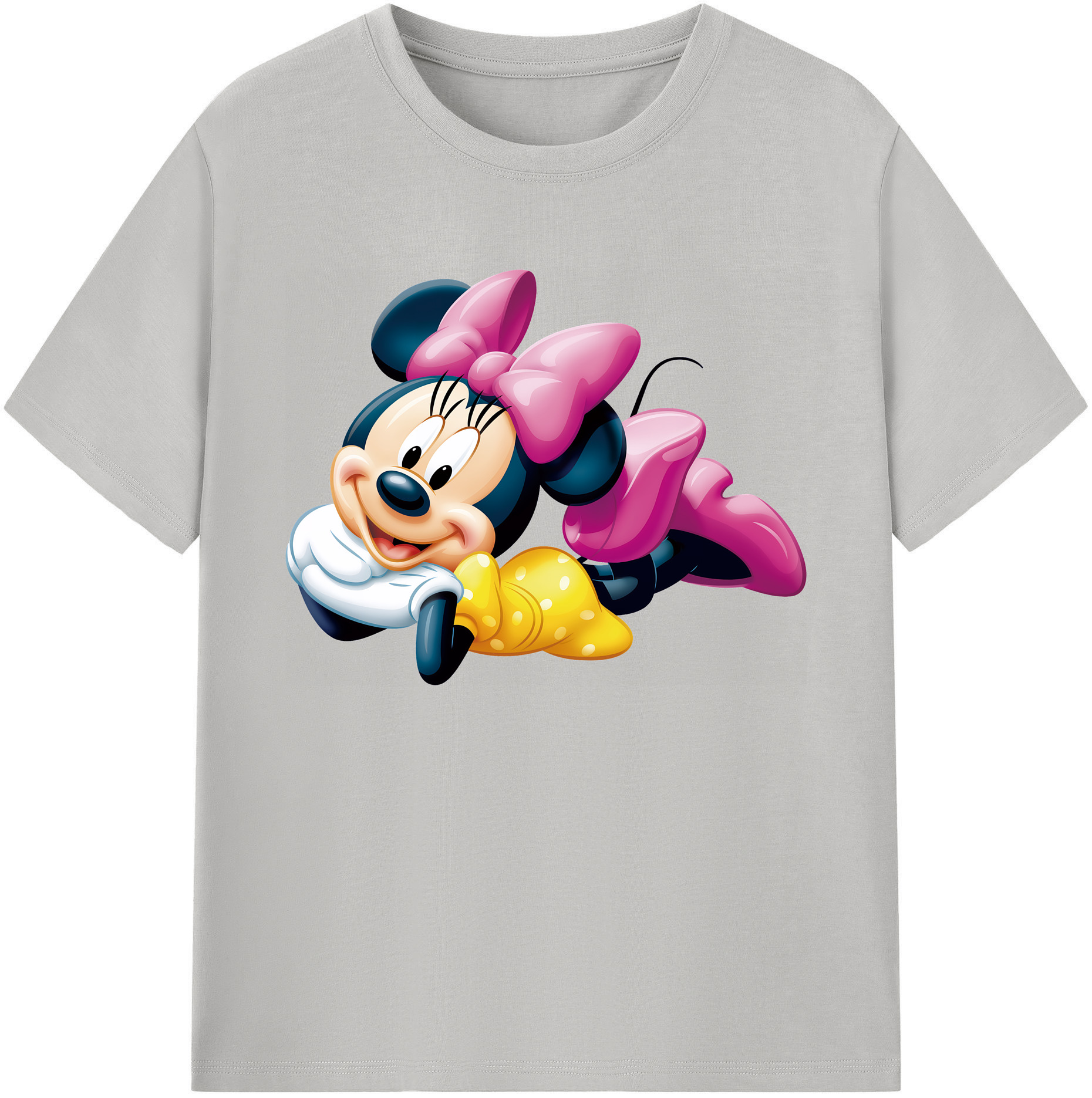 ミッキーマウス Mickey Mouse 綿100％ メンズ半袖Tシャツ｜肌触りやわらか＆通気性