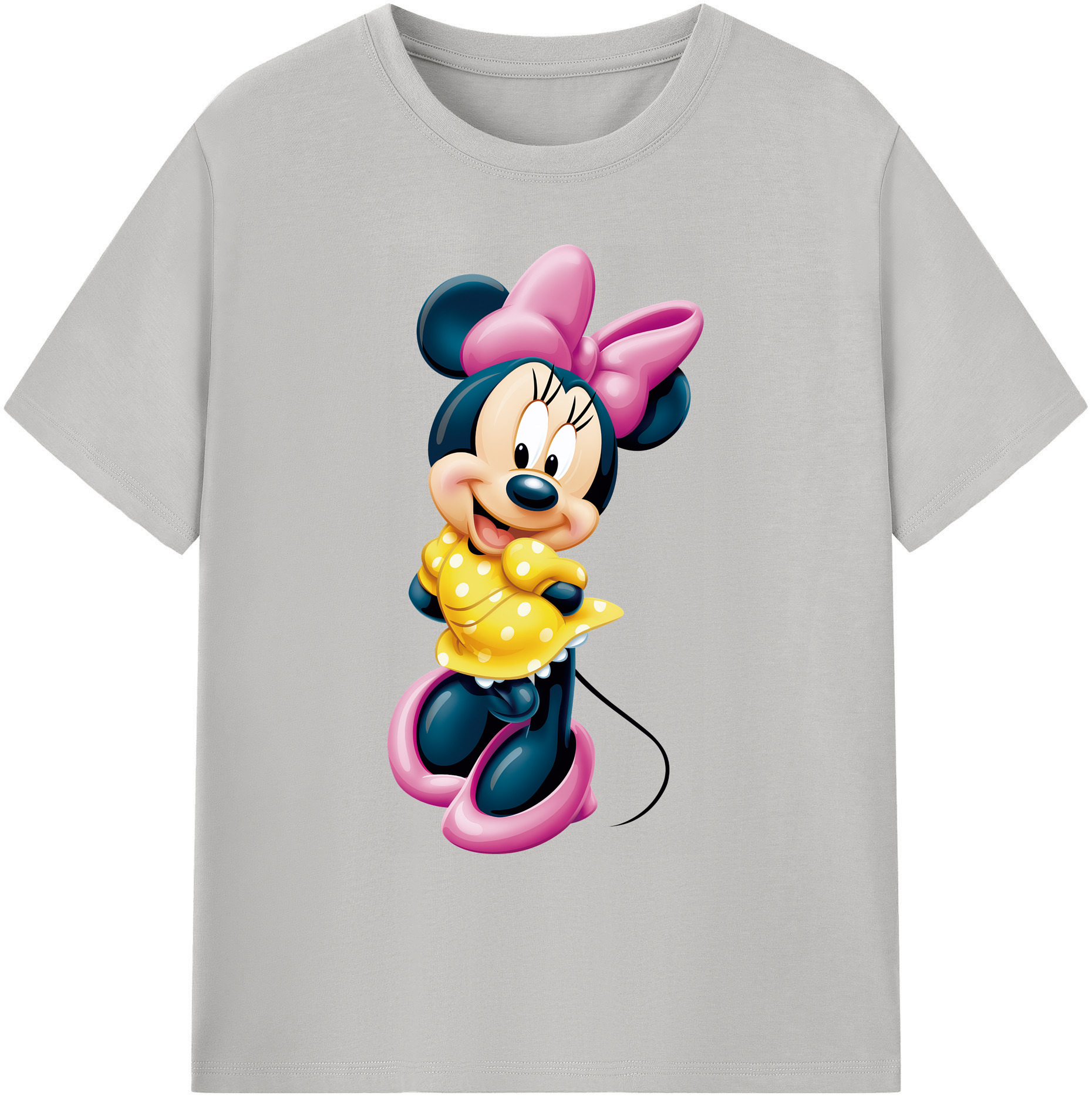 ミッキーマウス Mickey Mouse 綿100％ メンズ半袖Tシャツ｜肌触りやわらか＆通気性