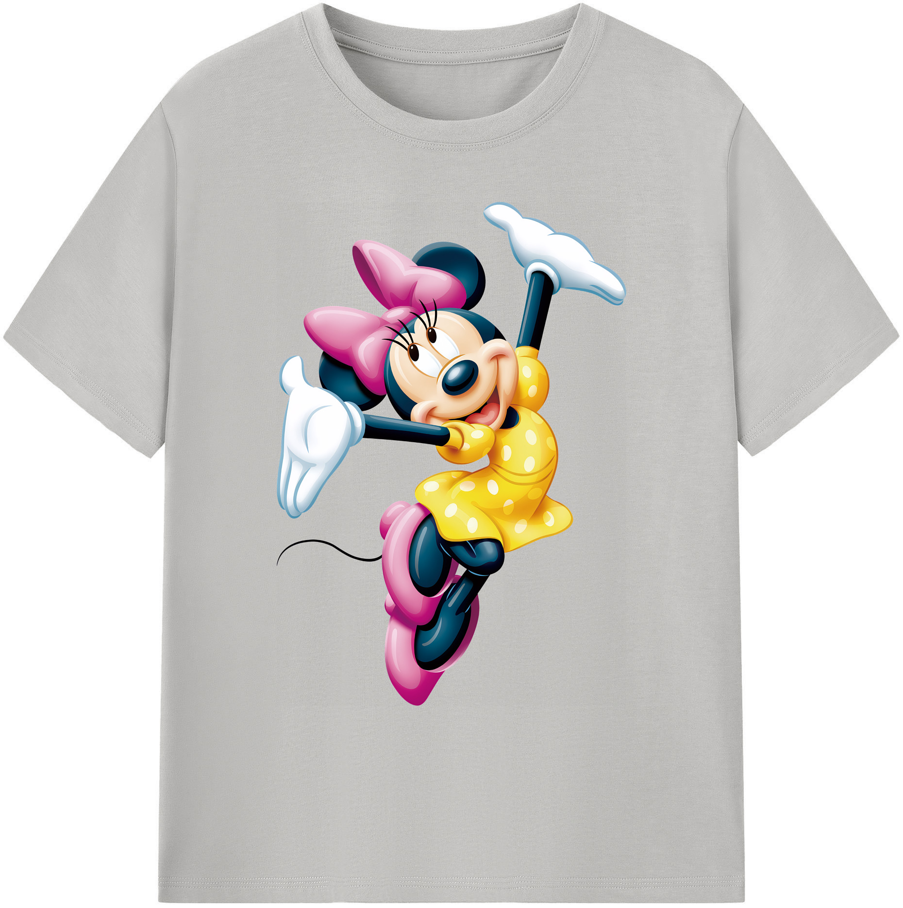 ミッキーマウス Mickey Mouse 綿100％ メンズ半袖Tシャツ｜肌触りやわらか＆通気性
