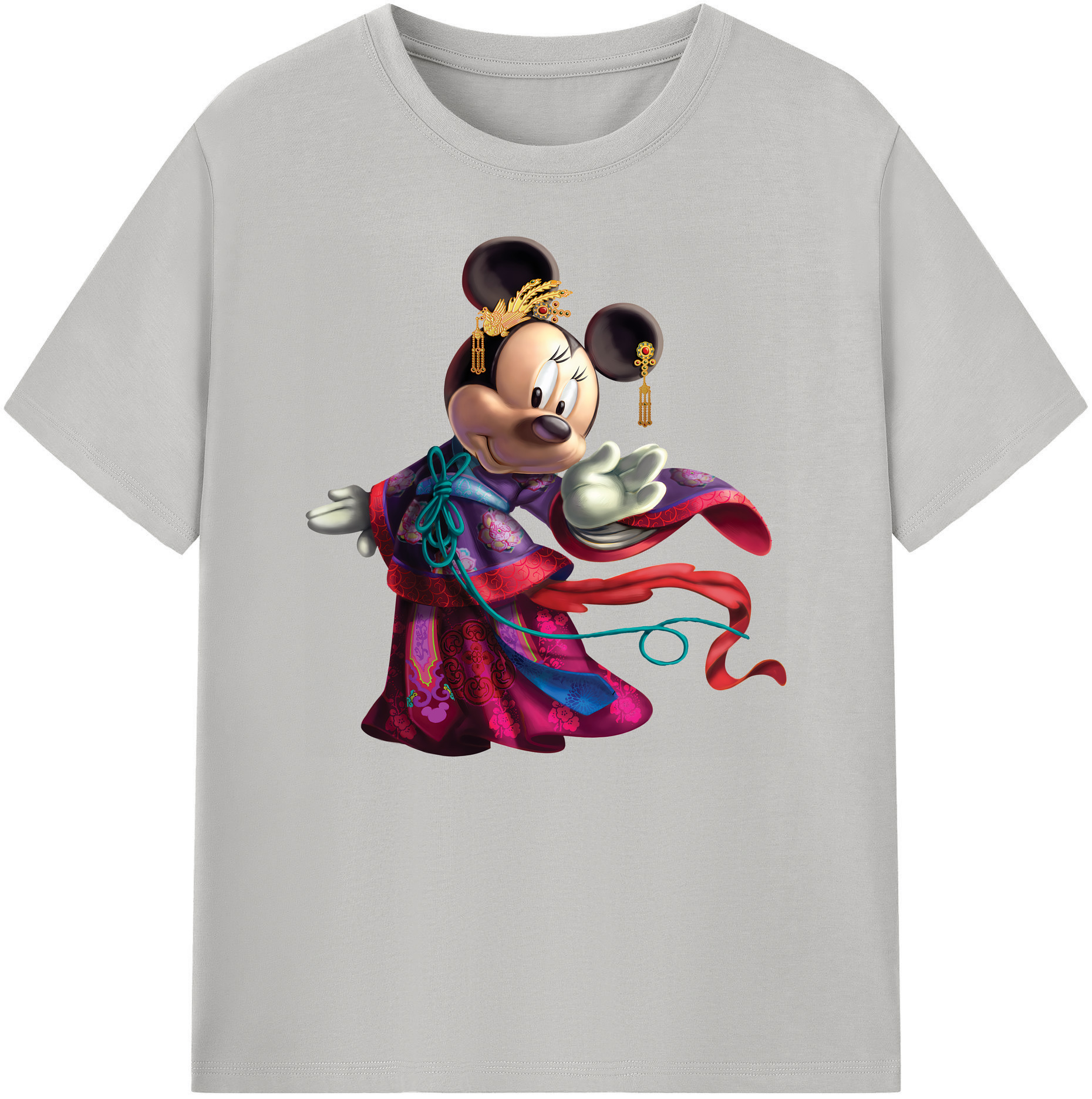 ミッキーマウス Mickey Mouse 綿100％ メンズ半袖Tシャツ｜肌触りやわらか＆通気性