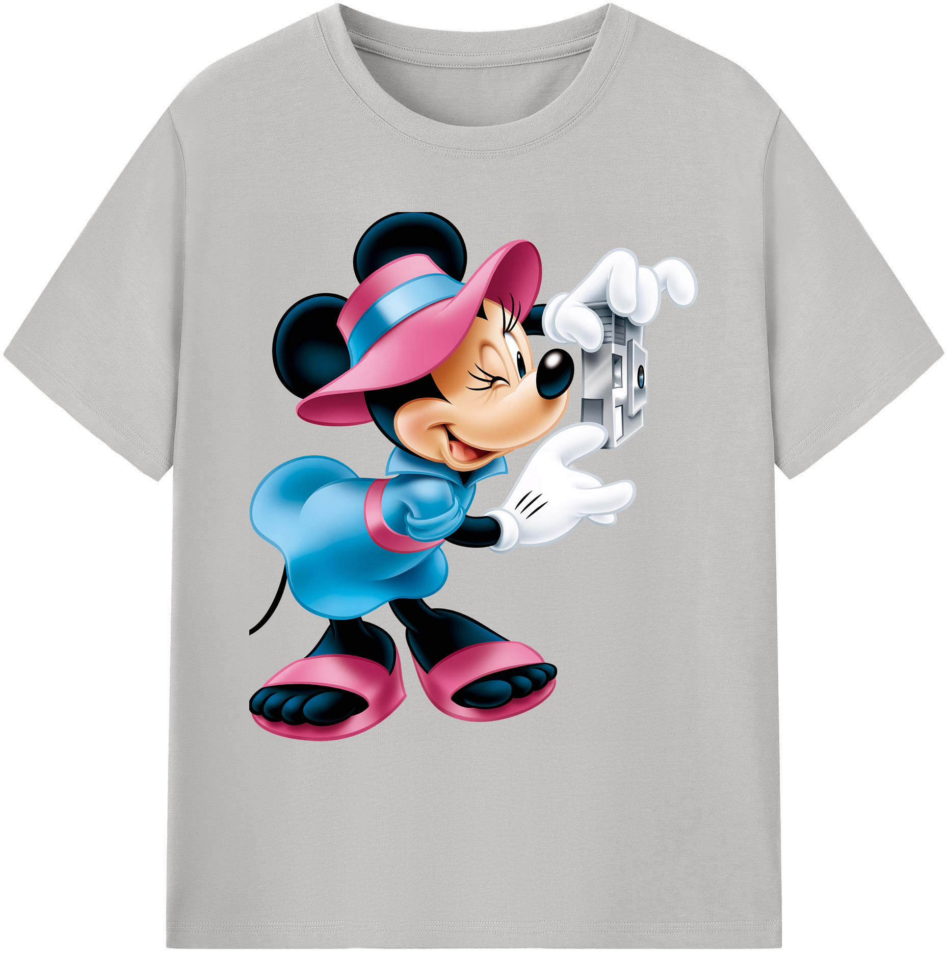 ミッキーマウス Mickey Mouse 綿100％ メンズ半袖Tシャツ｜肌触りやわらか＆通気性