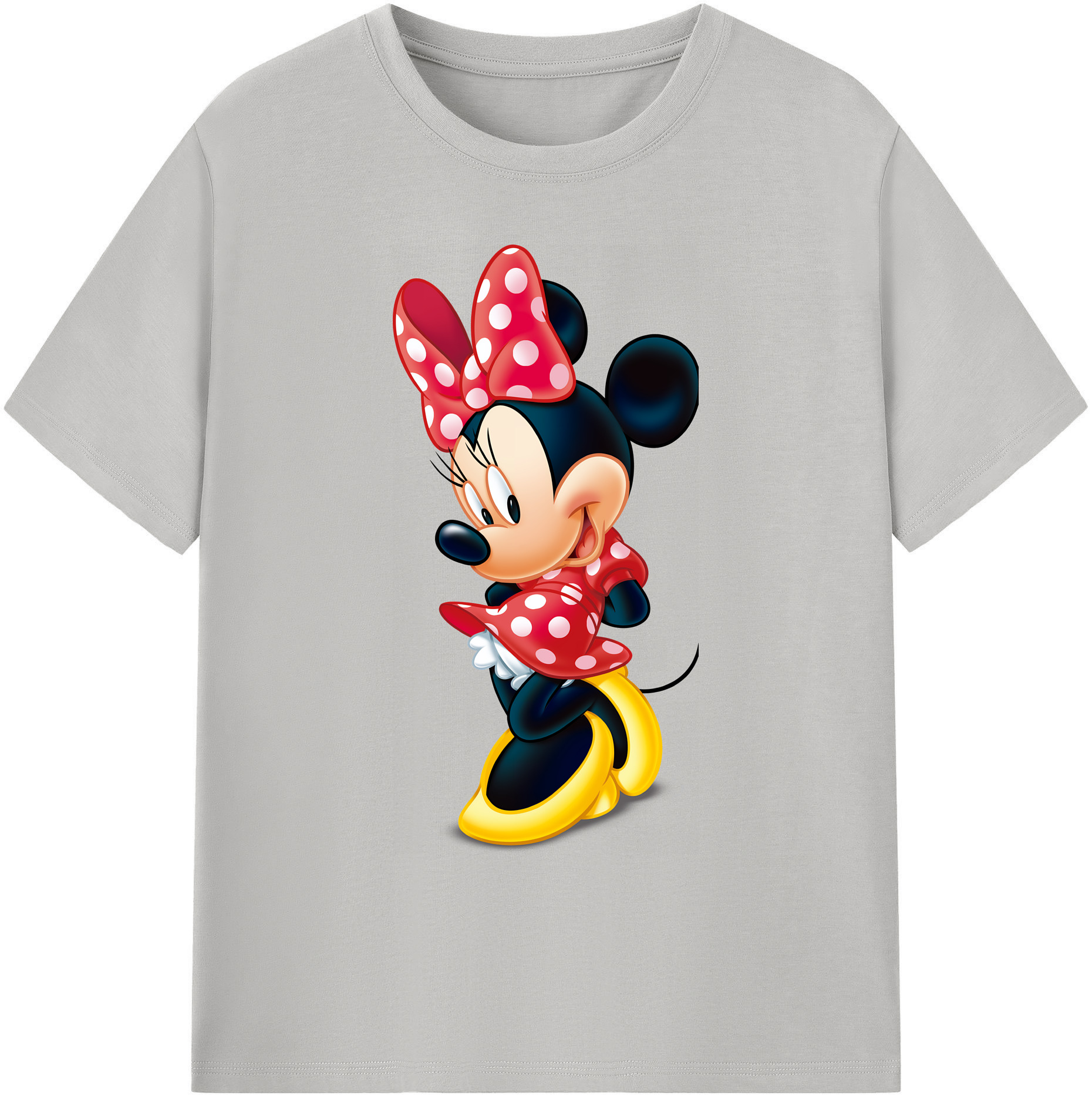 ミッキーマウス Mickey Mouse 綿100％ メンズ半袖Tシャツ｜肌触りやわらか＆通気性