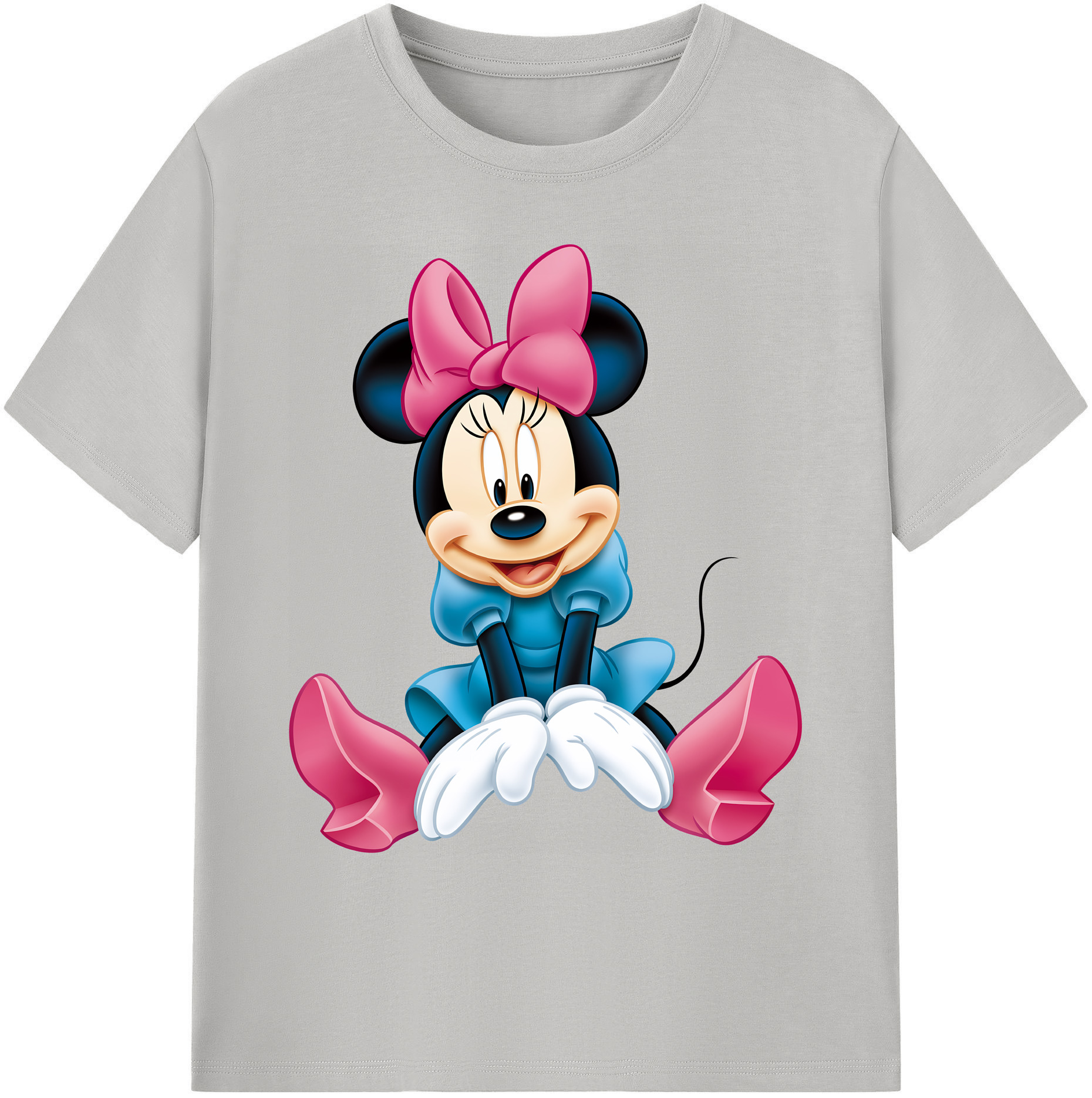 ミッキーマウス Mickey Mouse 綿100％ メンズ半袖Tシャツ｜肌触りやわらか＆通気性