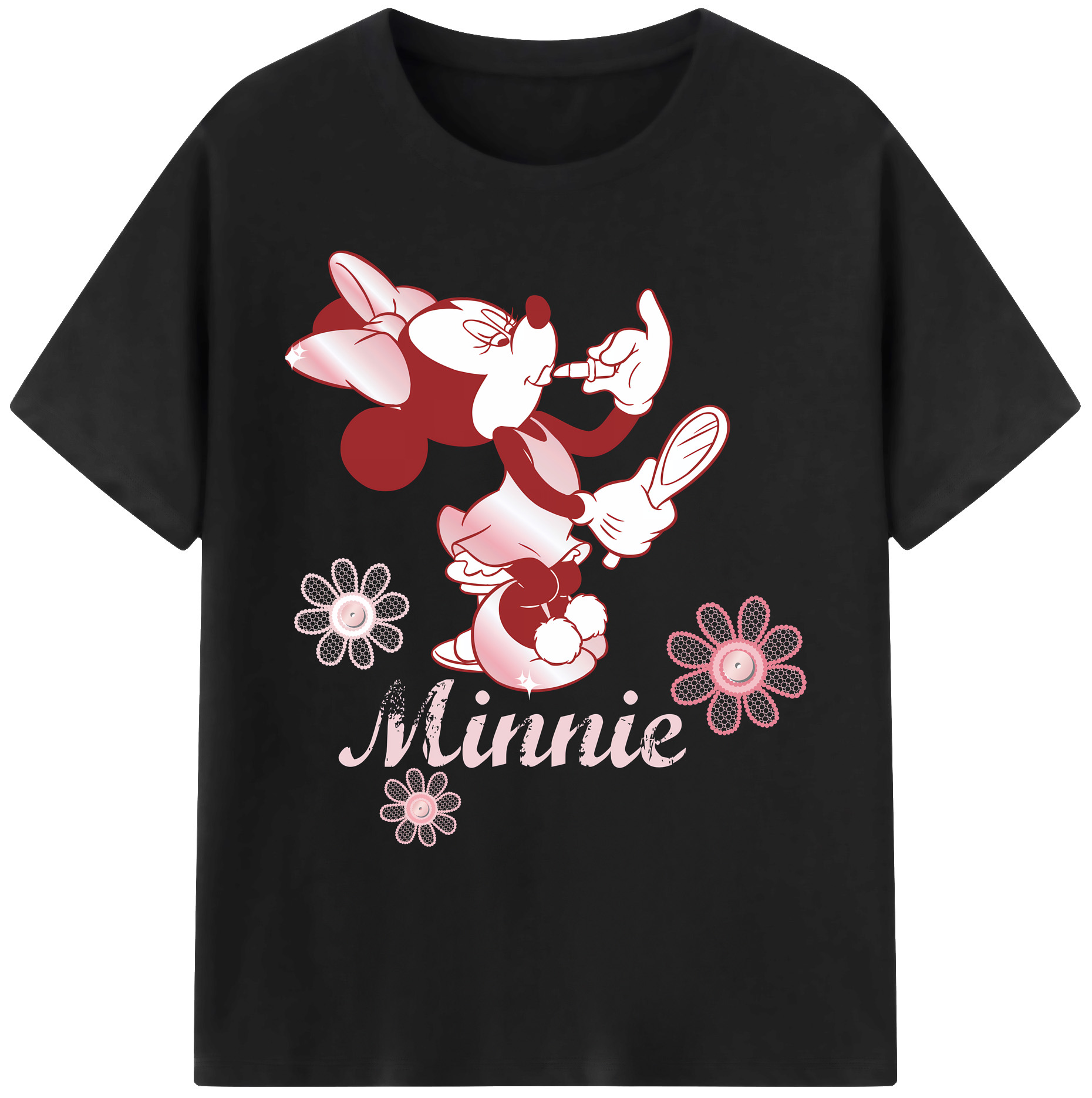 ミッキーマウス Mickey Mouse 綿100％ メンズ半袖Tシャツ｜肌触りやわらか＆通気性