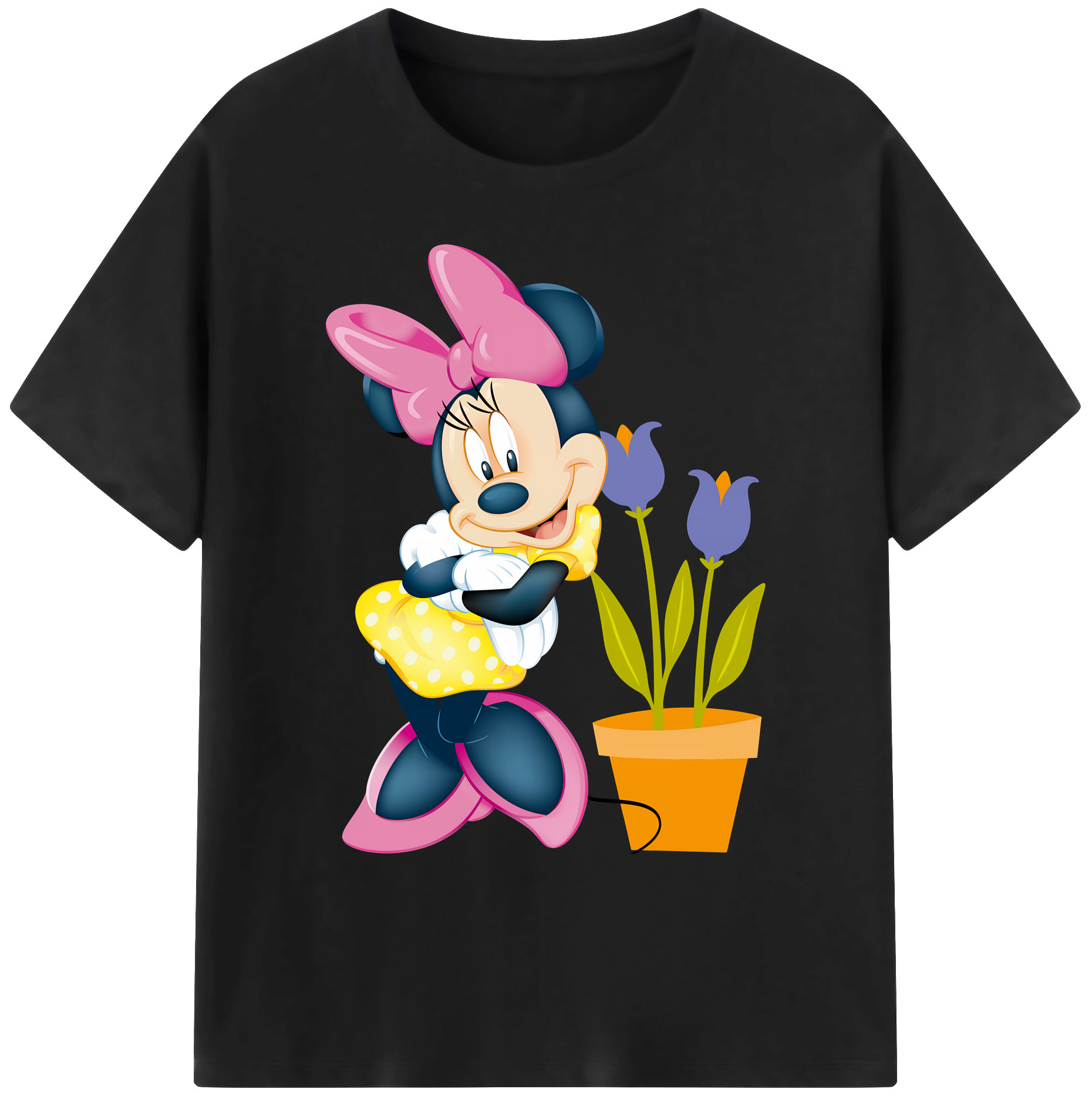 ミッキーマウス Mickey Mouse 綿100％ メンズ半袖Tシャツ｜肌触りやわらか＆通気性