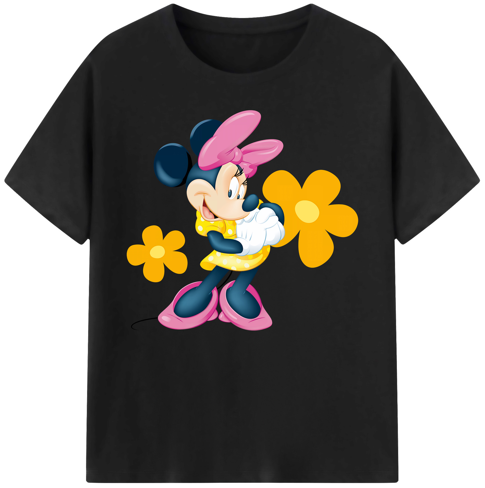 ミッキーマウス Mickey Mouse 綿100％ メンズ半袖Tシャツ｜肌触りやわらか＆通気性
