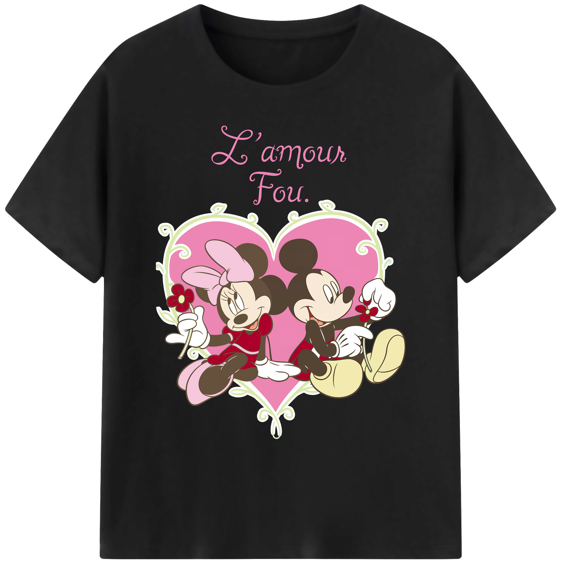 ミッキーマウス Mickey Mouse 綿100％ メンズ半袖Tシャツ｜肌触りやわらか＆通気性