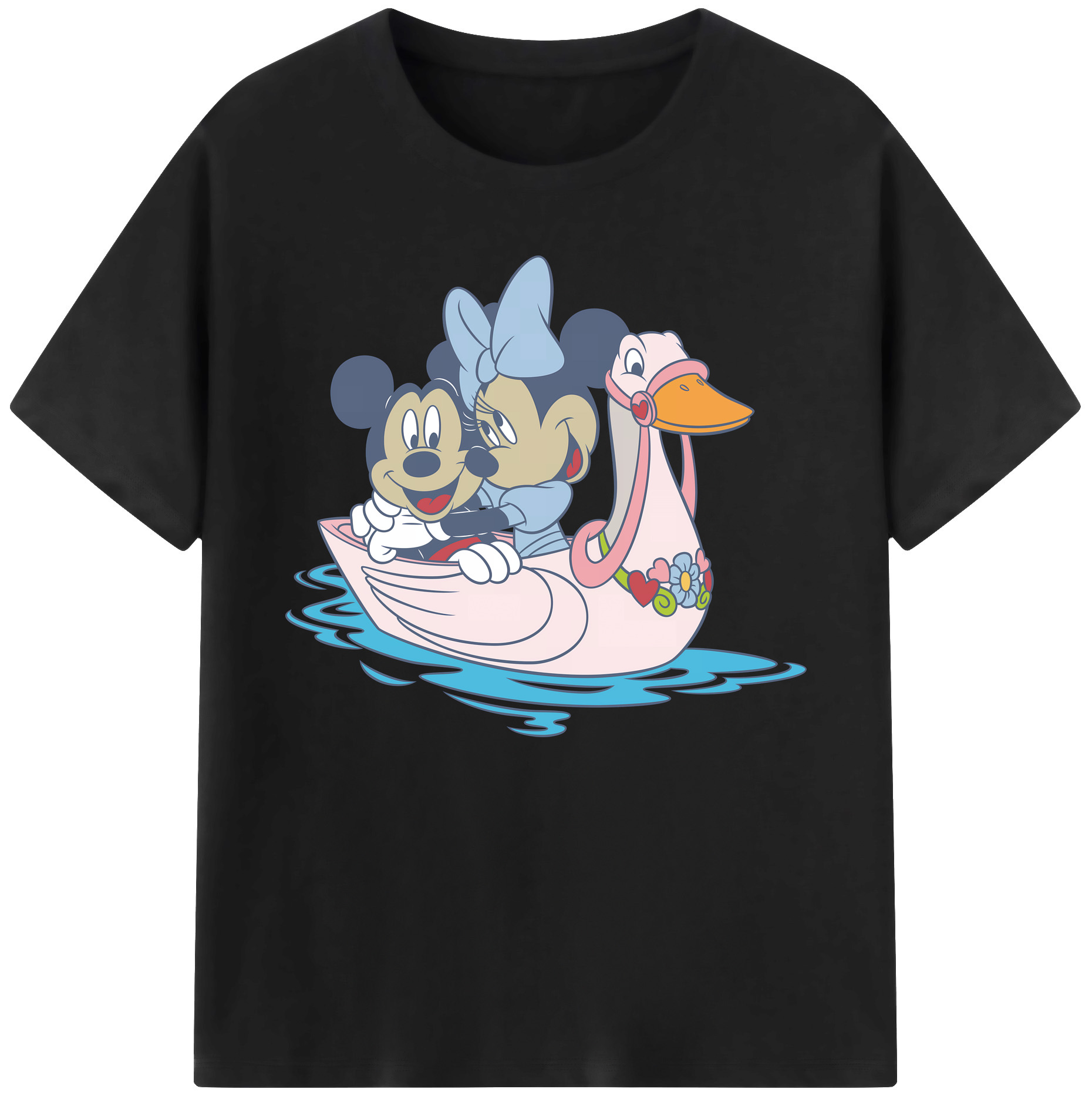 ミッキーマウス Mickey Mouse 綿100％ メンズ半袖Tシャツ｜肌触りやわらか＆通気性