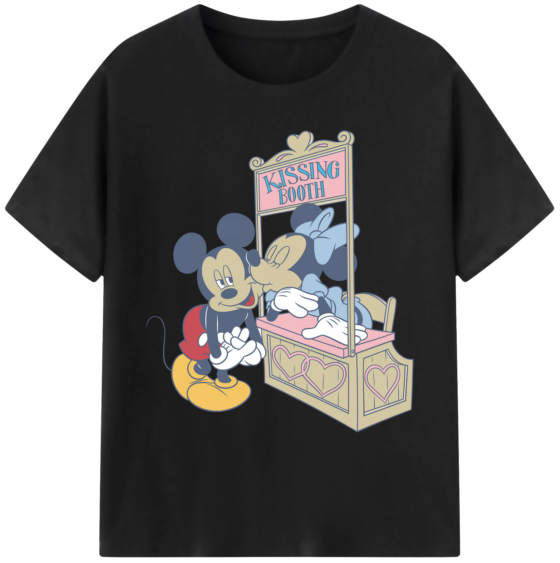 ミッキーマウス Mickey Mouse 綿100％ メンズ半袖Tシャツ｜肌触りやわらか＆通気性