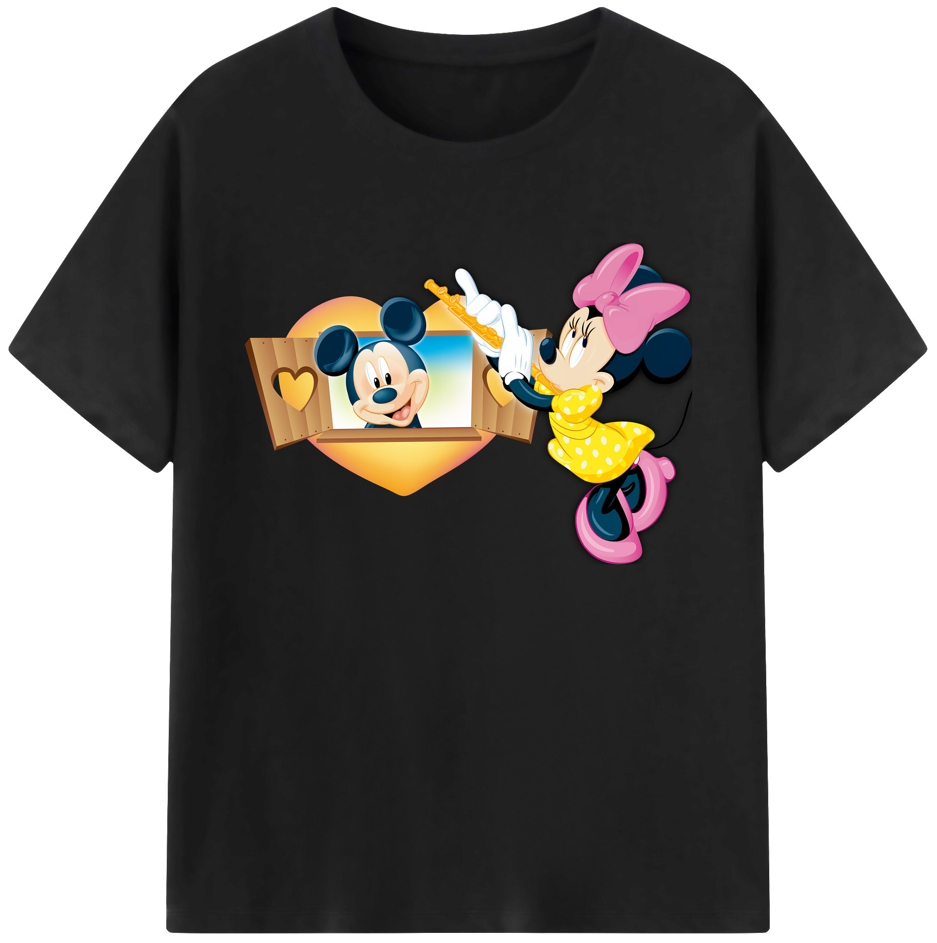 ミッキーマウス Mickey Mouse 綿100％ メンズ半袖Tシャツ｜肌触りやわらか＆通気性