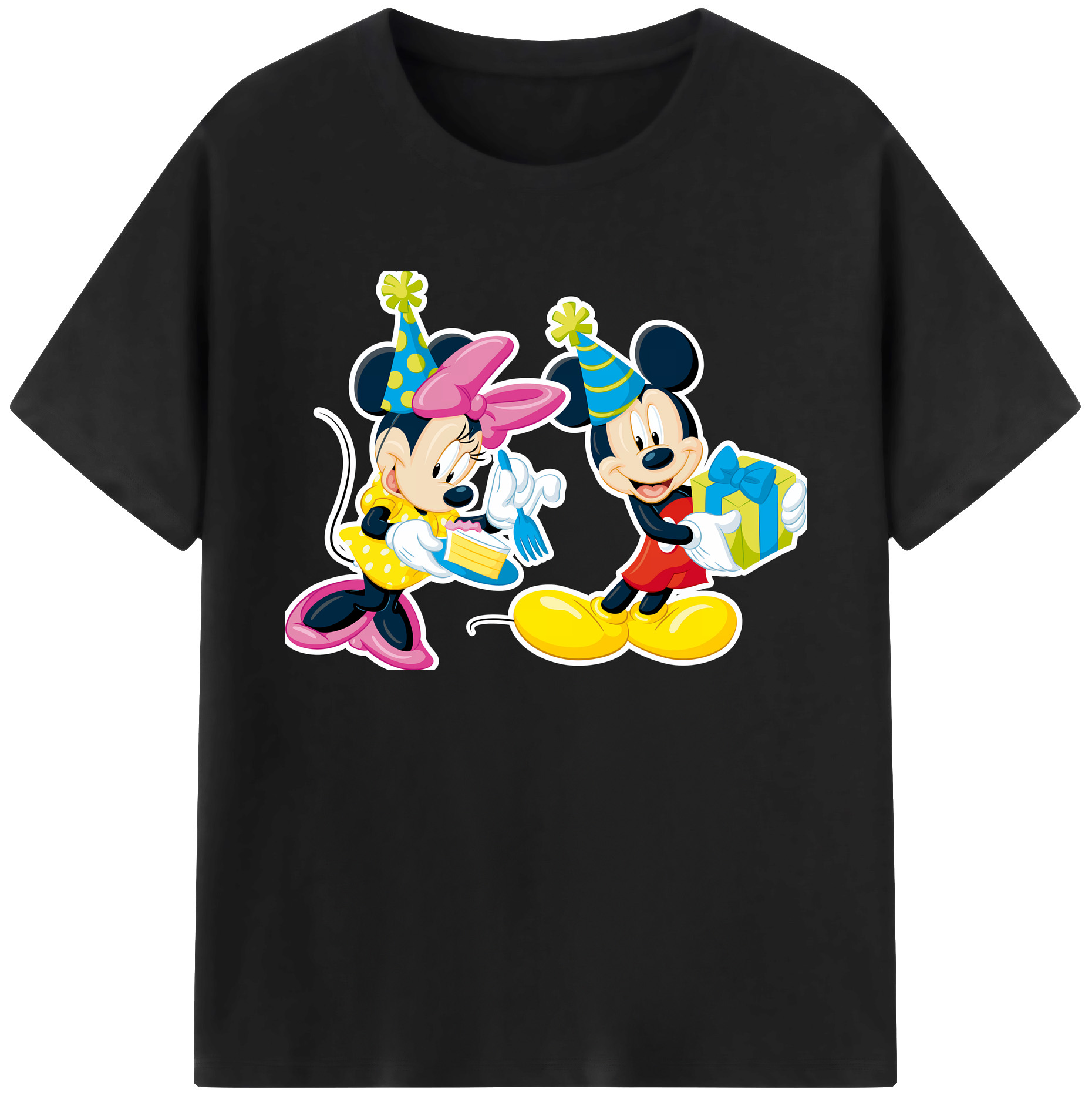 ミッキーマウス Mickey Mouse 綿100％ メンズ半袖Tシャツ｜肌触りやわらか＆通気性