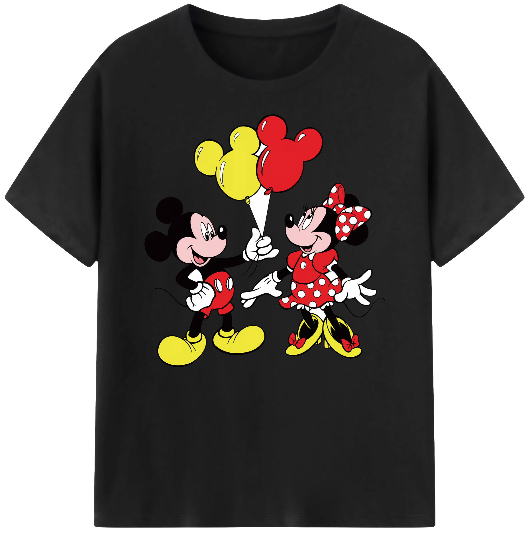 ミッキーマウス Mickey Mouse 綿100％ メンズ半袖Tシャツ｜肌触りやわらか＆通気性
