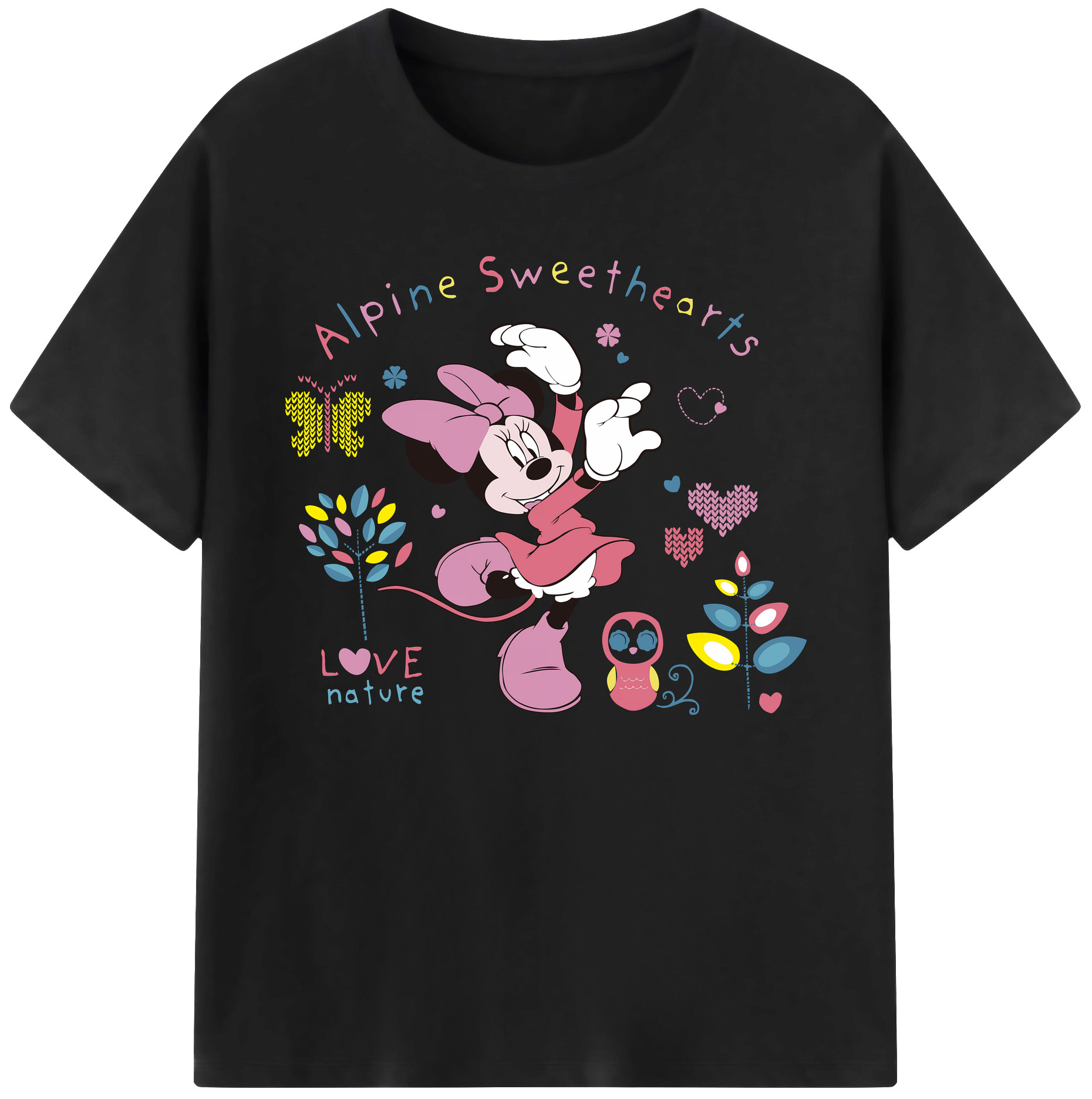 ミッキーマウス Mickey Mouse 綿100％ メンズ半袖Tシャツ｜肌触りやわらか＆通気性