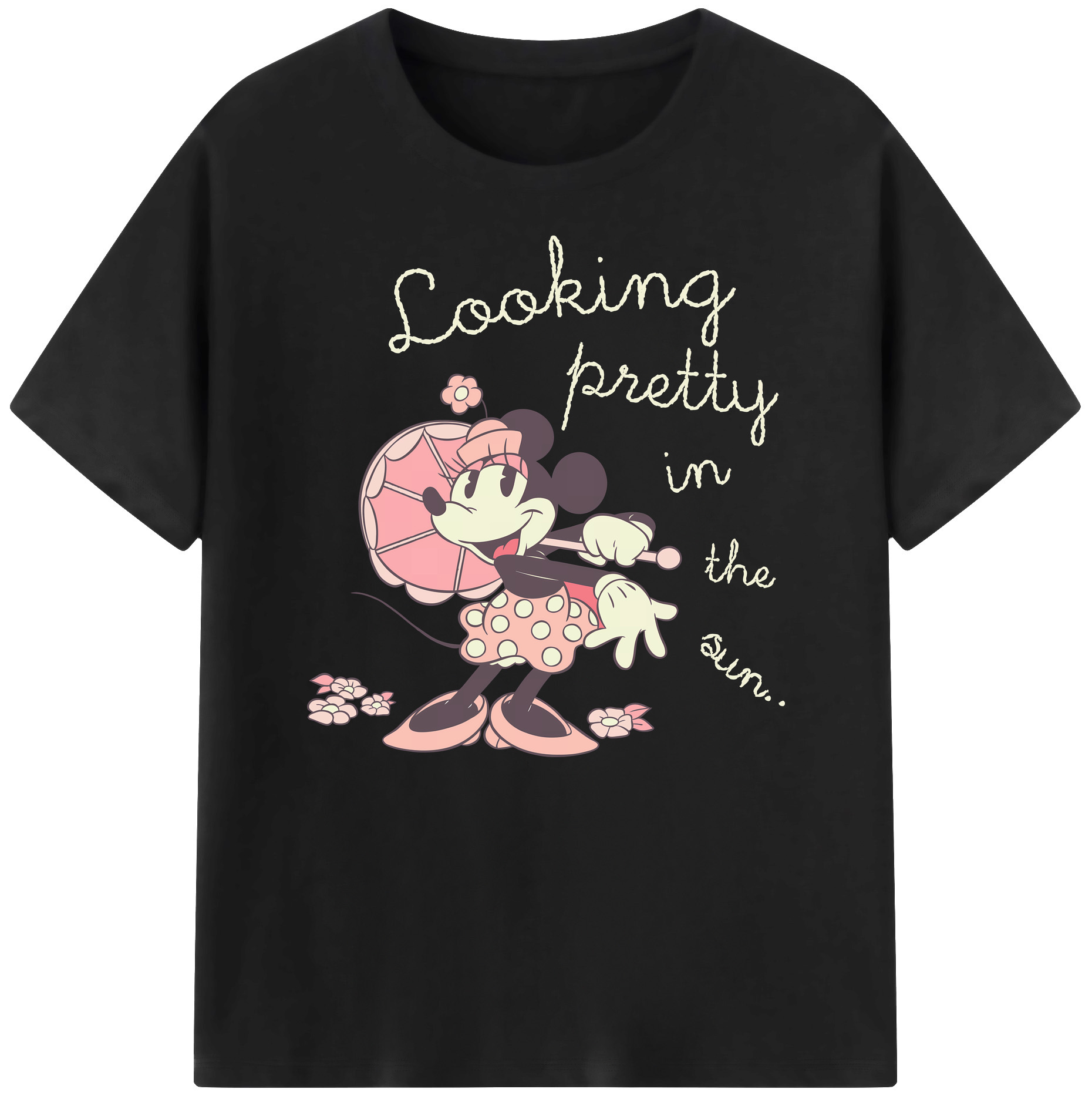 ミッキーマウス Mickey Mouse 綿100％ メンズ半袖Tシャツ｜肌触りやわらか＆通気性