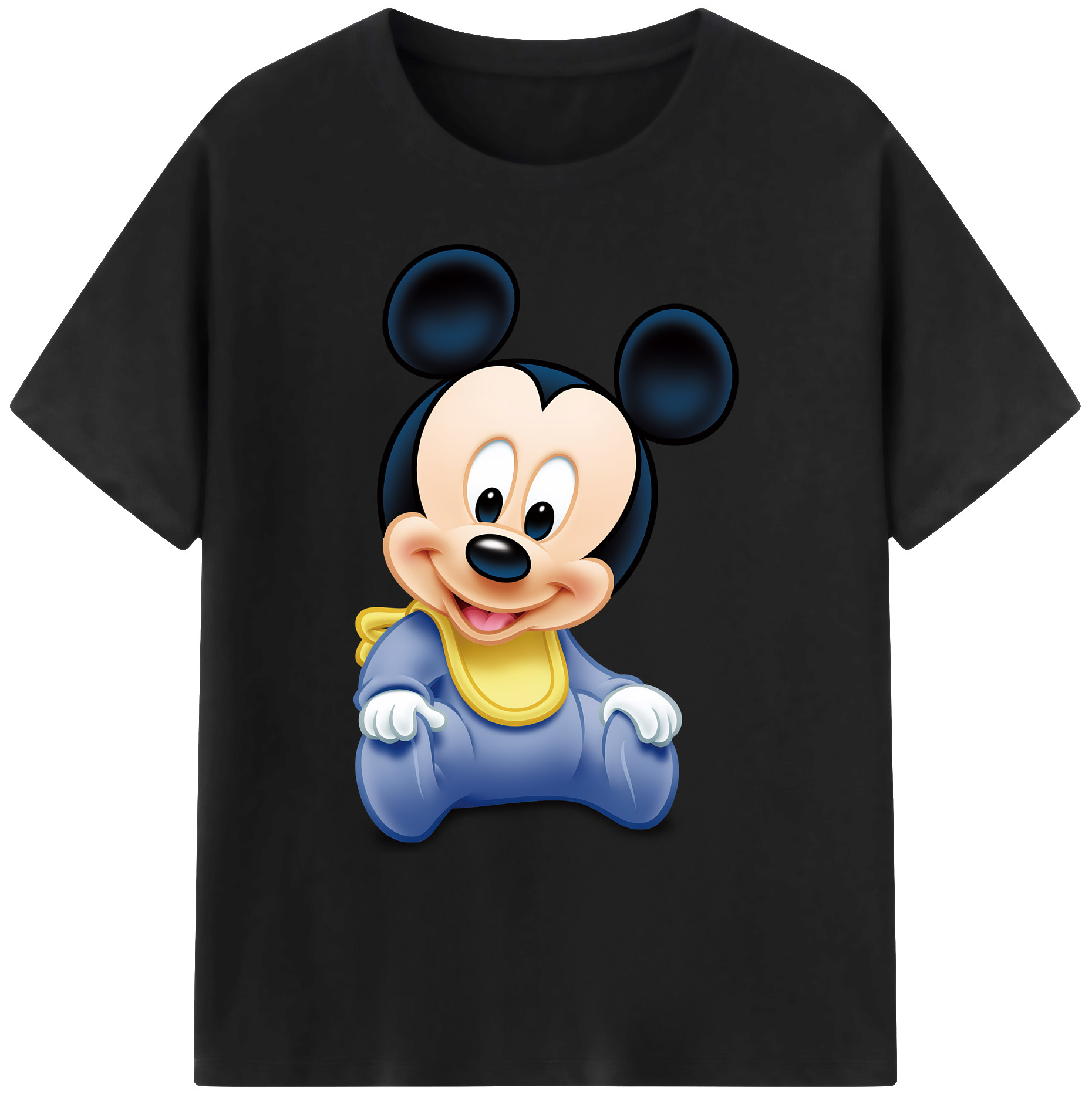 ミッキーマウス Mickey Mouse 綿100％ メンズ半袖Tシャツ｜肌触りやわらか＆通気性