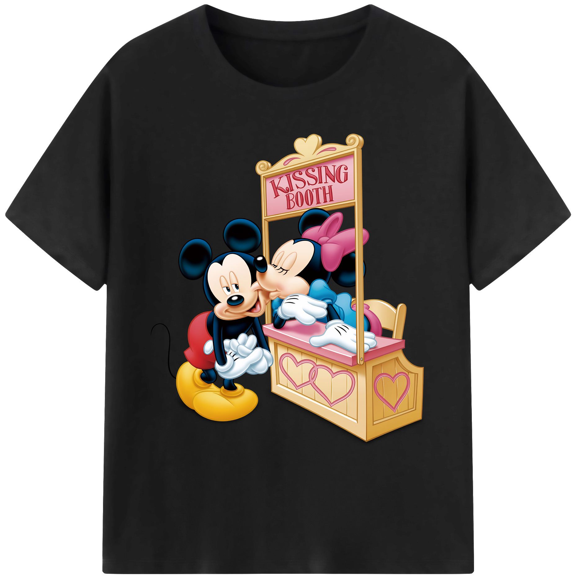 ミッキーマウス Mickey Mouse 綿100％ メンズ半袖Tシャツ｜肌触りやわらか＆通気性