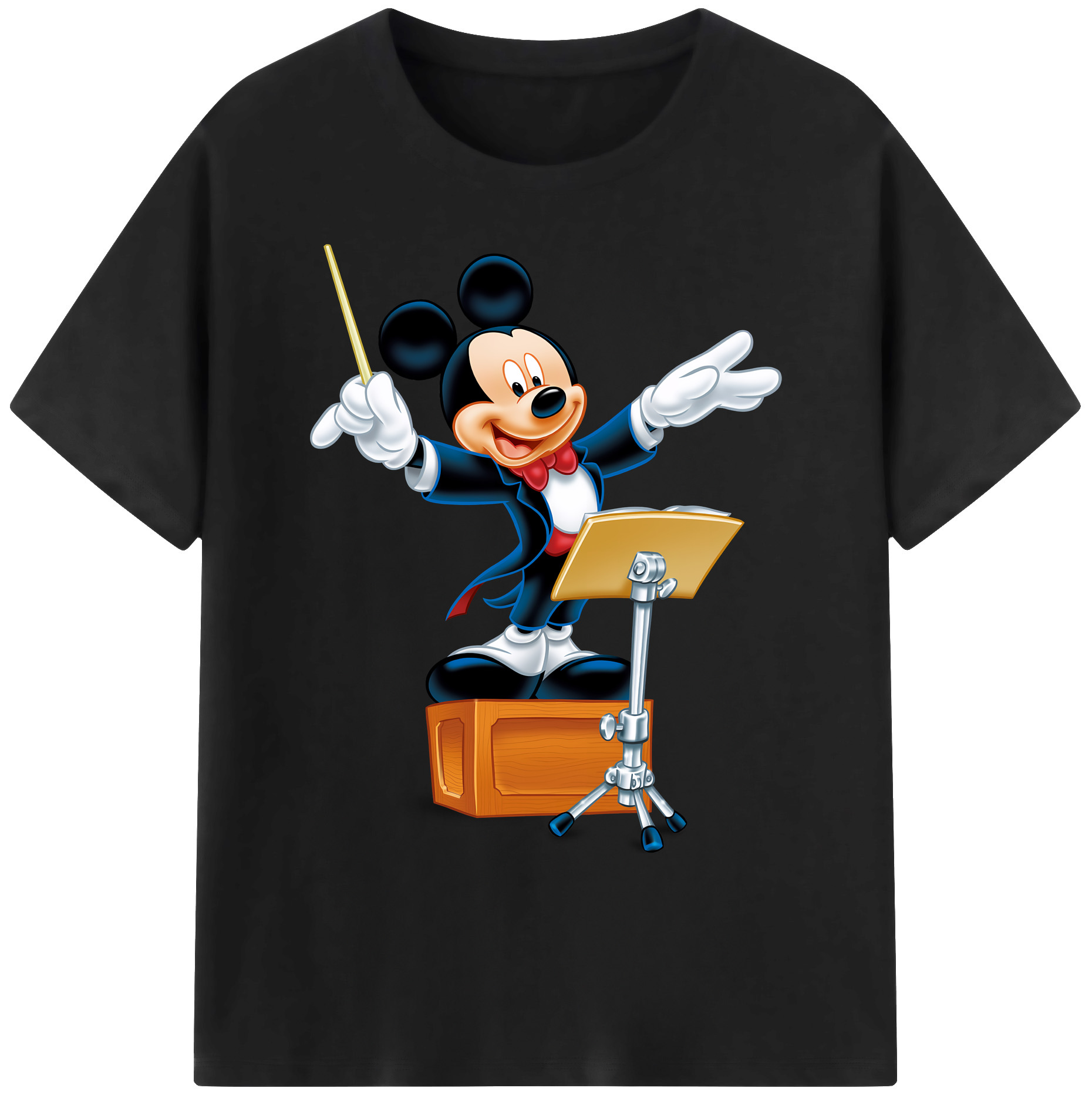 ミッキーマウス Mickey Mouse 綿100％ メンズ半袖Tシャツ｜肌触りやわらか＆通気性
