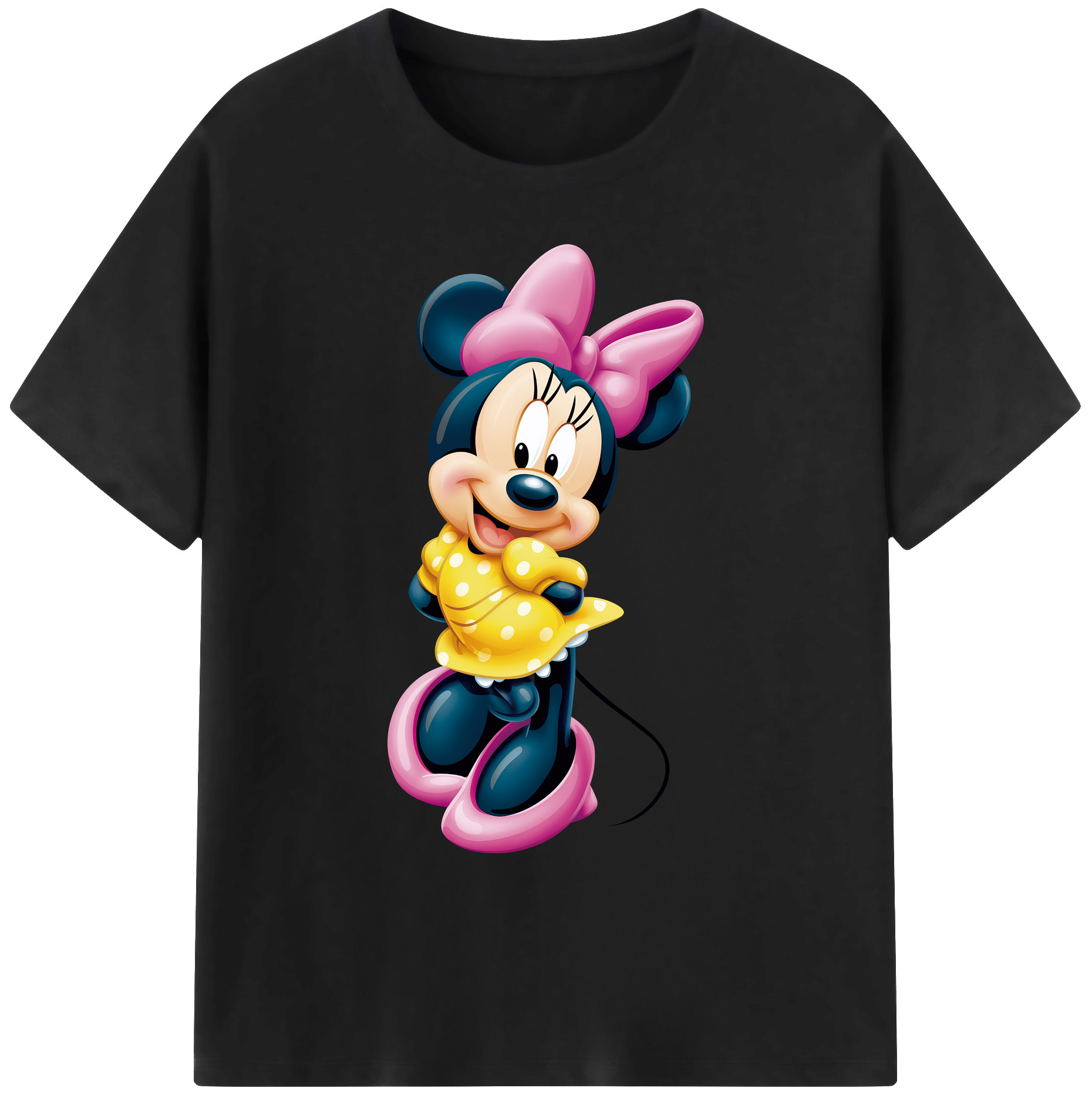 ミッキーマウス Mickey Mouse 綿100％ メンズ半袖Tシャツ｜肌触りやわらか＆通気性