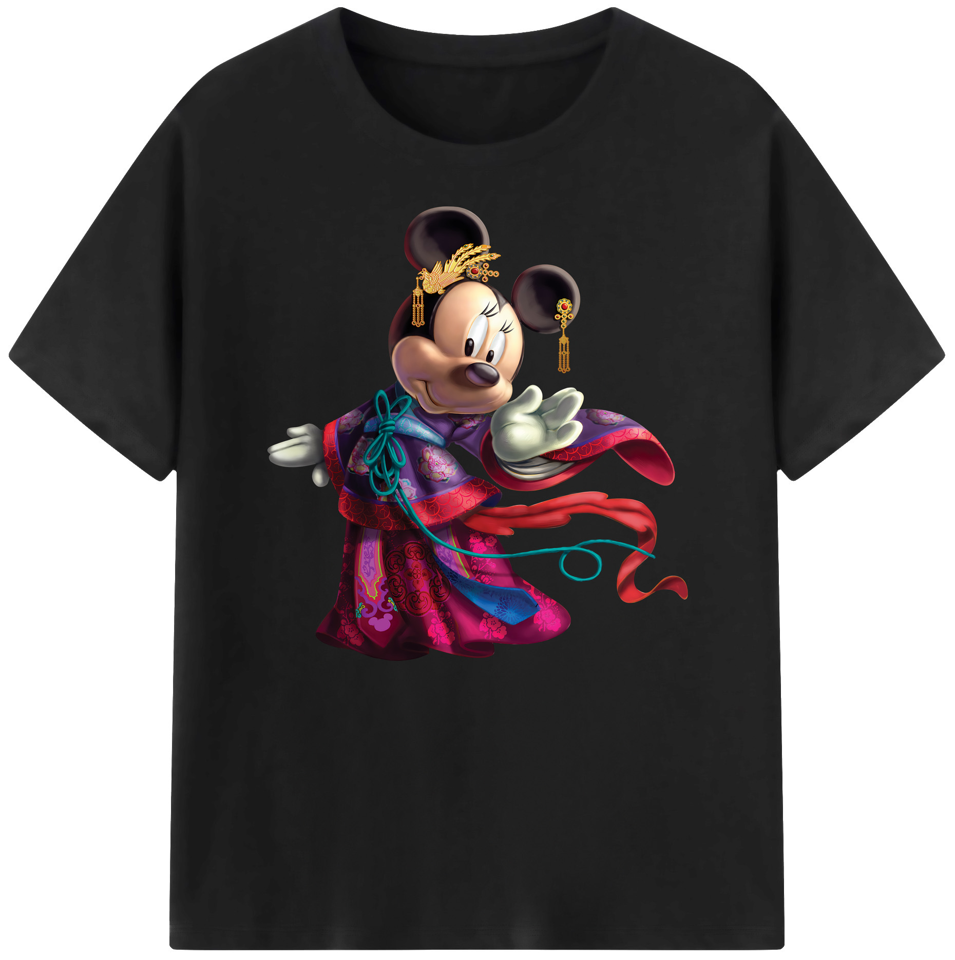 ミッキーマウス Mickey Mouse 綿100％ メンズ半袖Tシャツ｜肌触りやわらか＆通気性