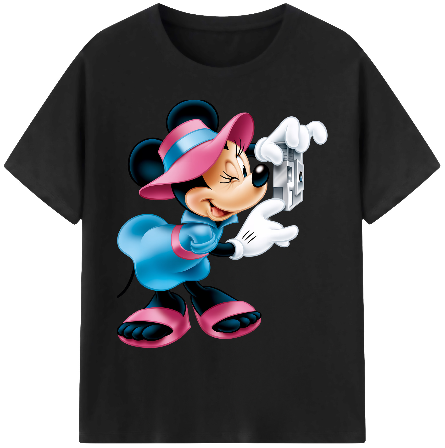 ミッキーマウス Mickey Mouse 綿100％ メンズ半袖Tシャツ｜肌触りやわらか＆通気性