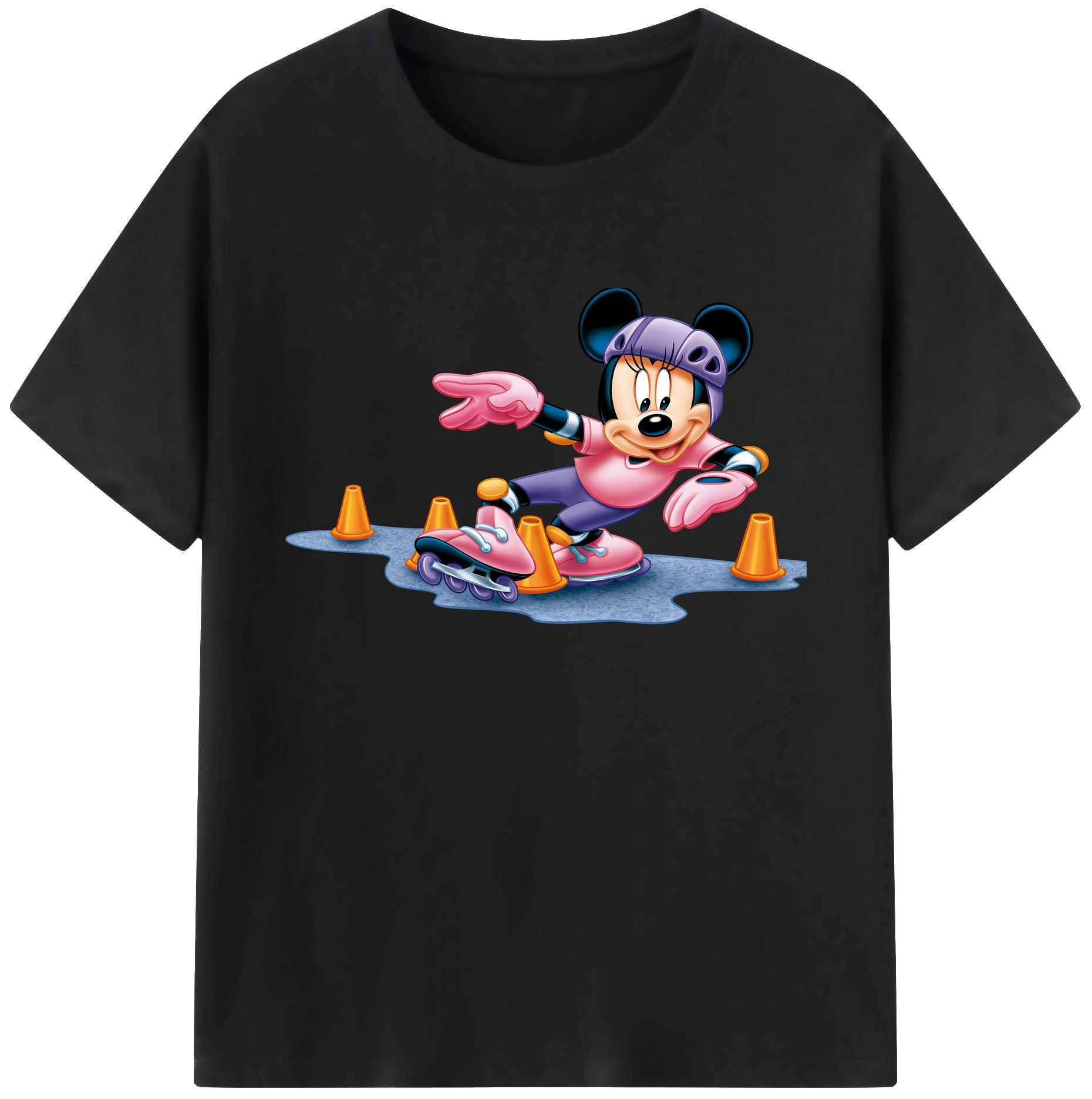 ミッキーマウス Mickey Mouse 綿100％ メンズ半袖Tシャツ｜肌触りやわらか＆通気性
