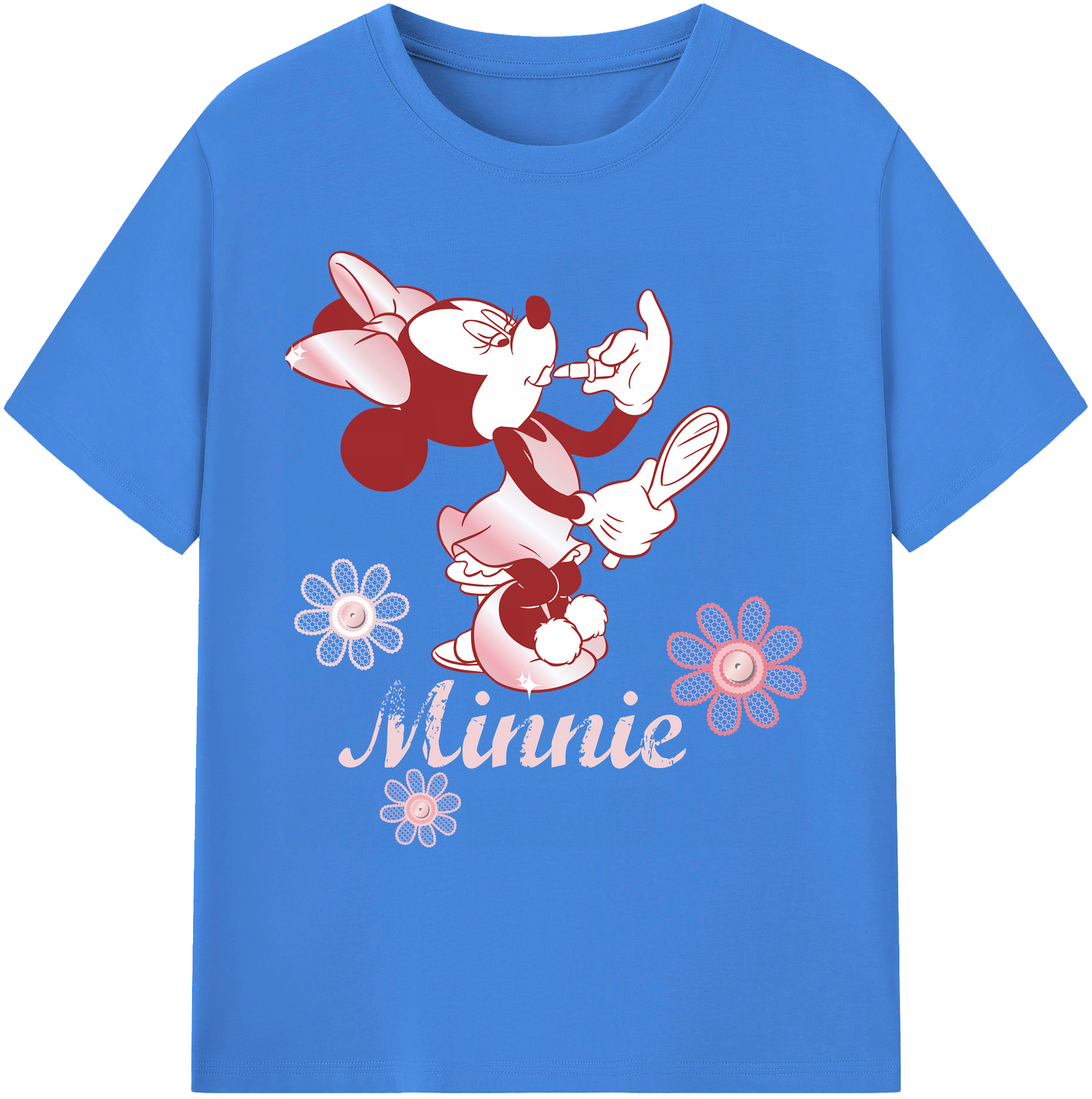 ミッキーマウス Mickey Mouse 綿100％ メンズ半袖Tシャツ｜肌触りやわらか＆通気性