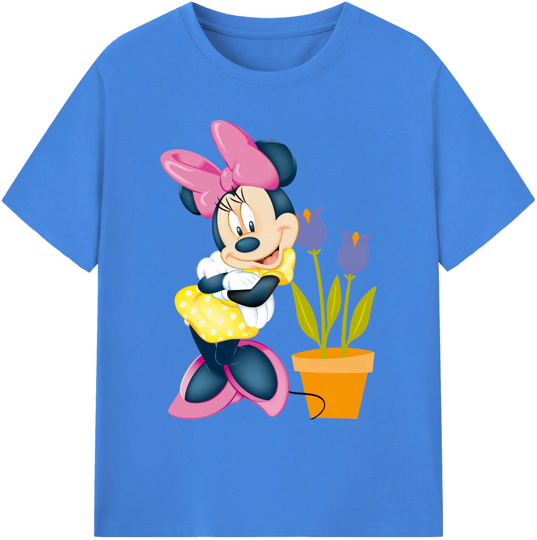 ミッキーマウス Mickey Mouse 綿100％ メンズ半袖Tシャツ｜肌触りやわらか＆通気性