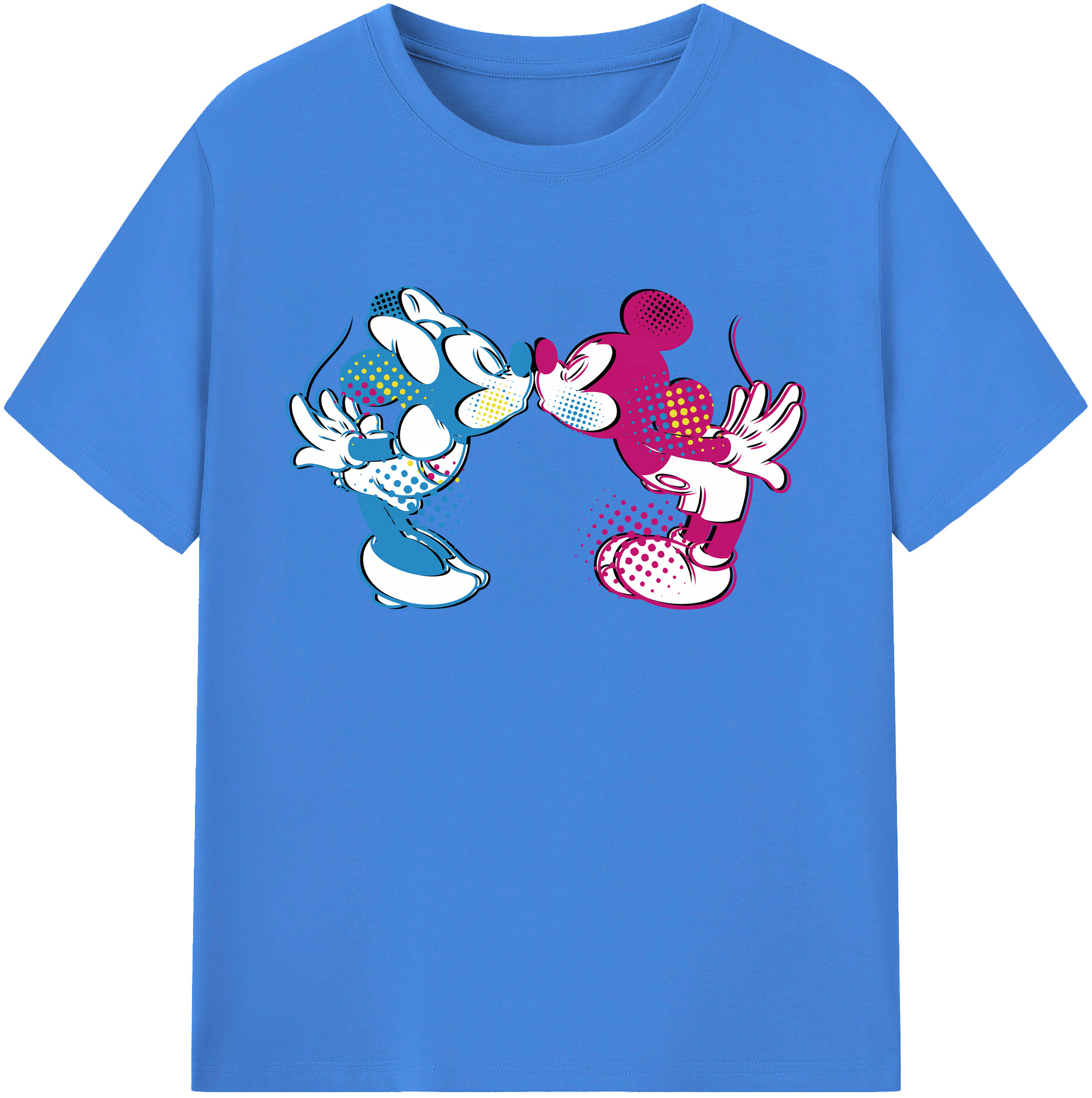 ミッキーマウス Mickey Mouse 綿100％ メンズ半袖Tシャツ｜肌触りやわらか＆通気性