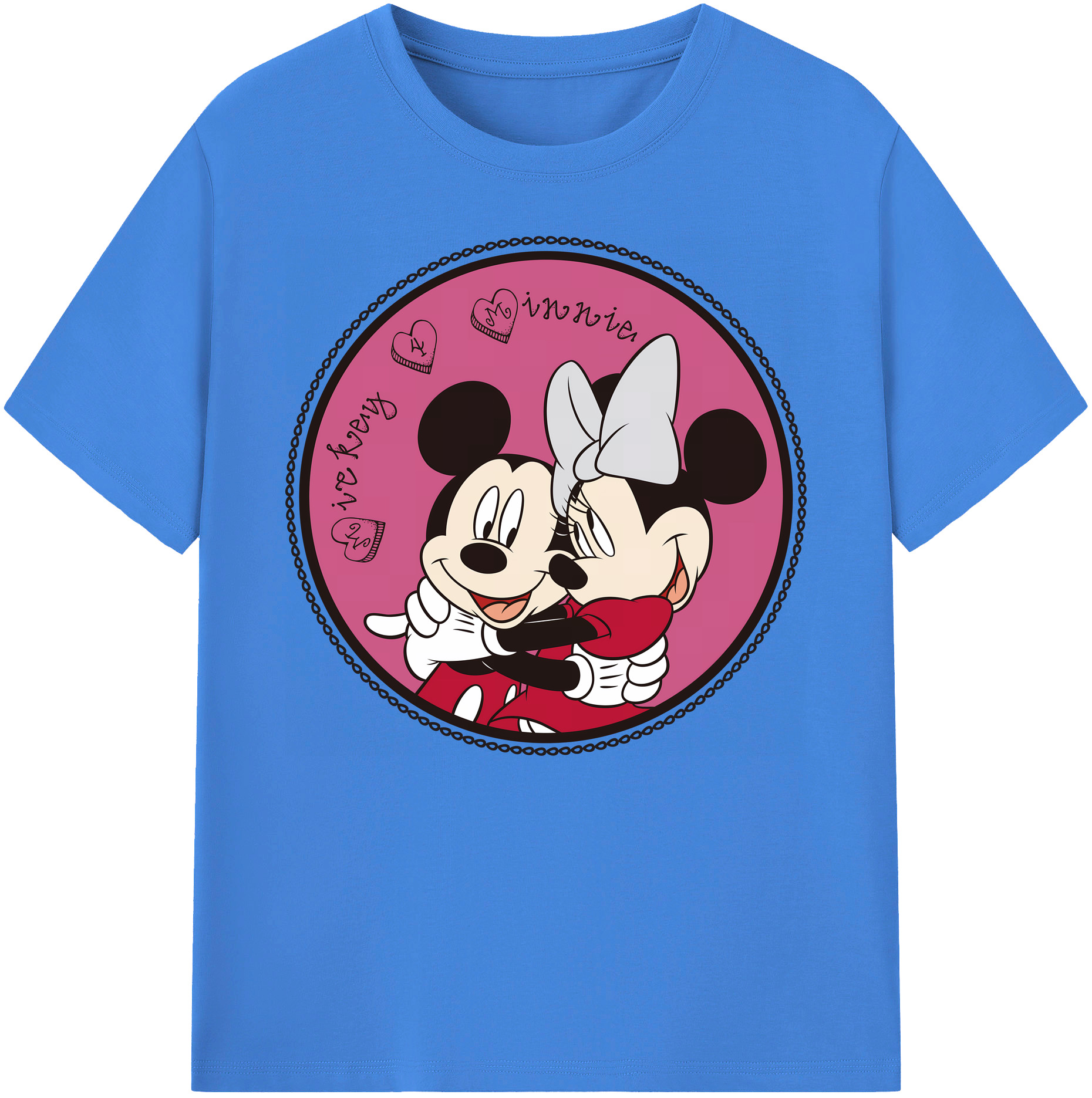 ミッキーマウス Mickey Mouse 綿100％ メンズ半袖Tシャツ｜肌触りやわらか＆通気性