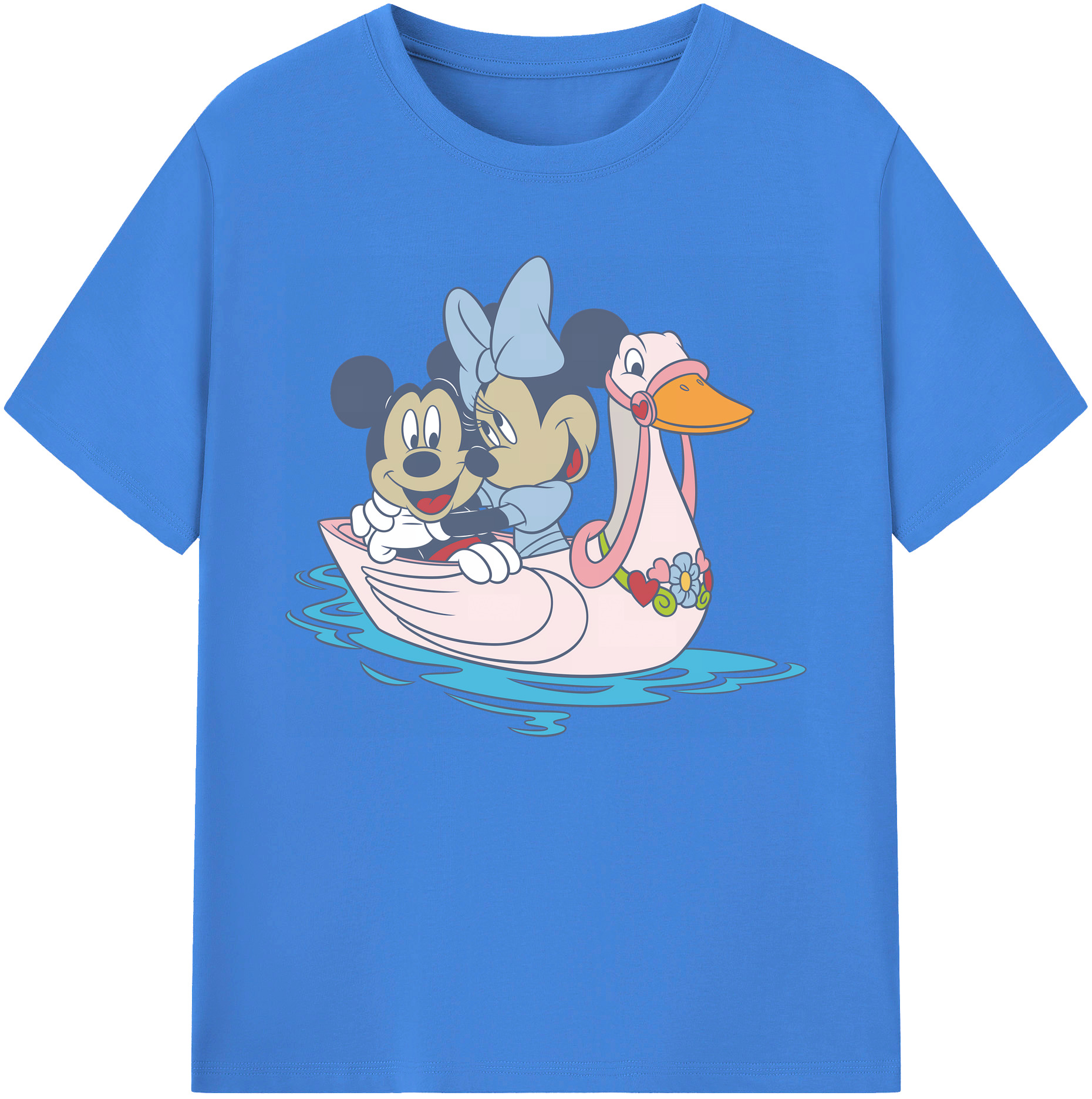 ミッキーマウス Mickey Mouse 綿100％ メンズ半袖Tシャツ｜肌触りやわらか＆通気性