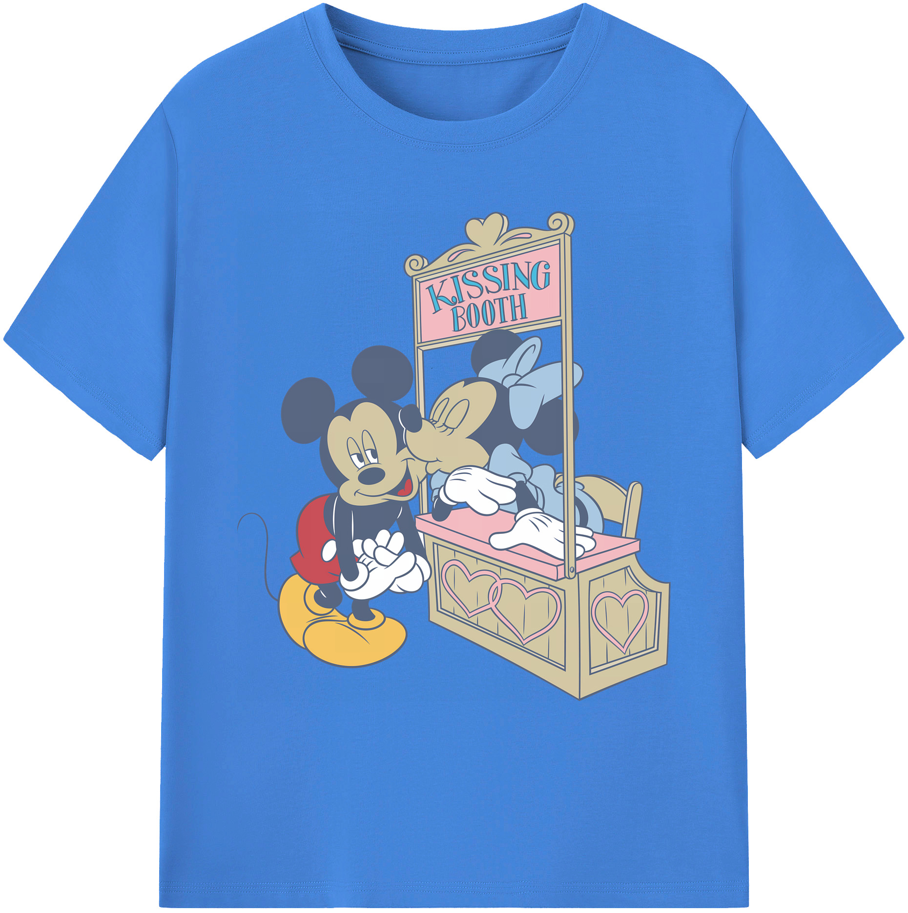 ミッキーマウス Mickey Mouse 綿100％ メンズ半袖Tシャツ｜肌触りやわらか＆通気性