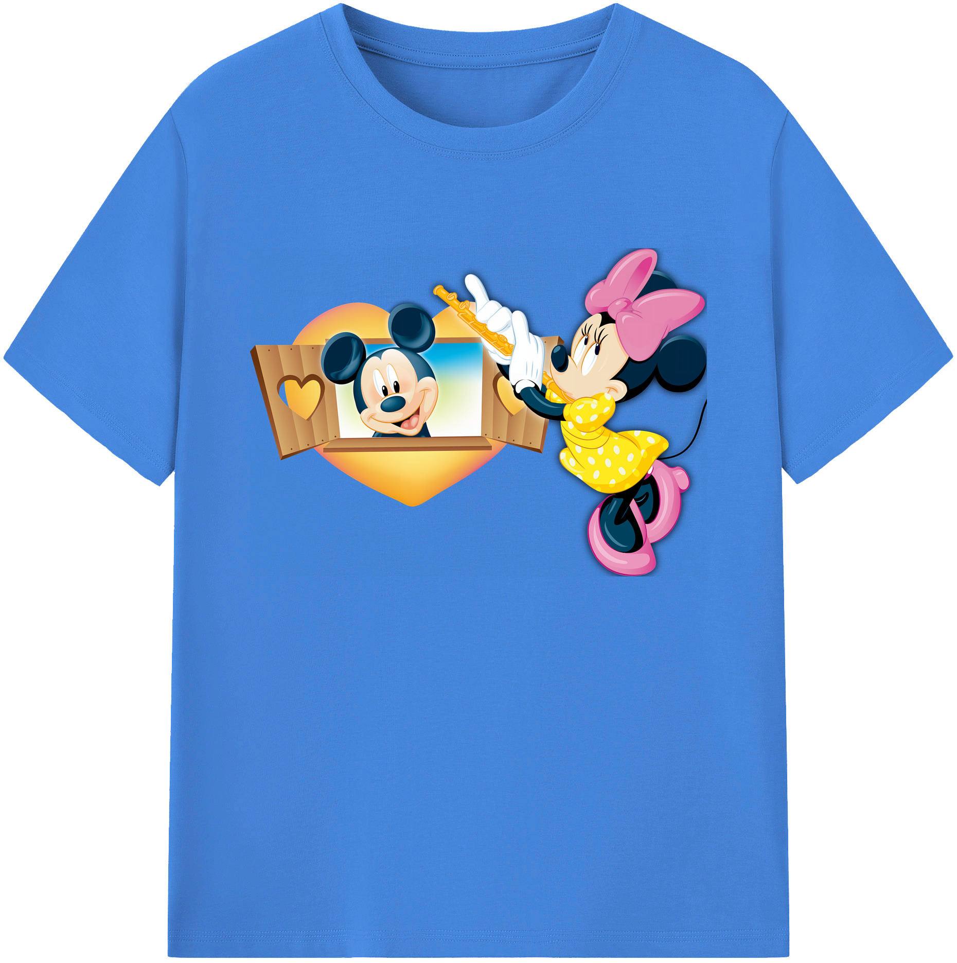 ミッキーマウス Mickey Mouse 綿100％ メンズ半袖Tシャツ｜肌触りやわらか＆通気性