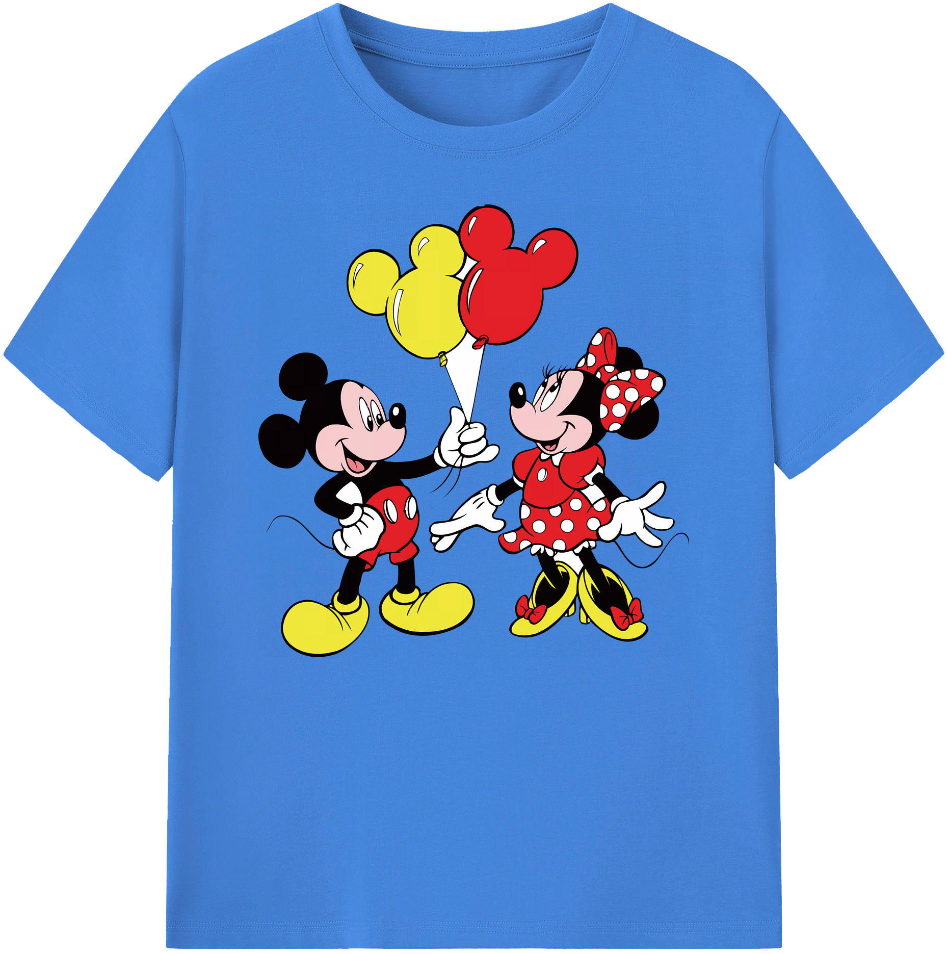 ミッキーマウス Mickey Mouse 綿100％ メンズ半袖Tシャツ｜肌触りやわらか＆通気性