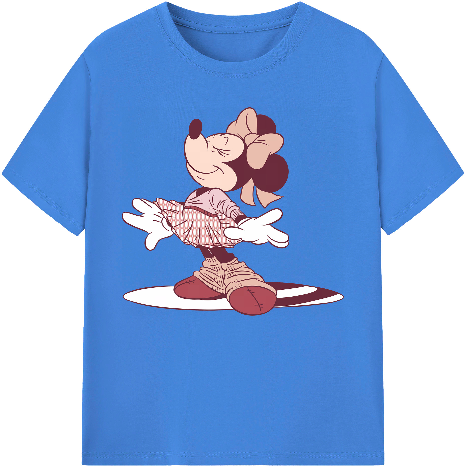 ミッキーマウス Mickey Mouse 綿100％ メンズ半袖Tシャツ｜肌触りやわらか＆通気性