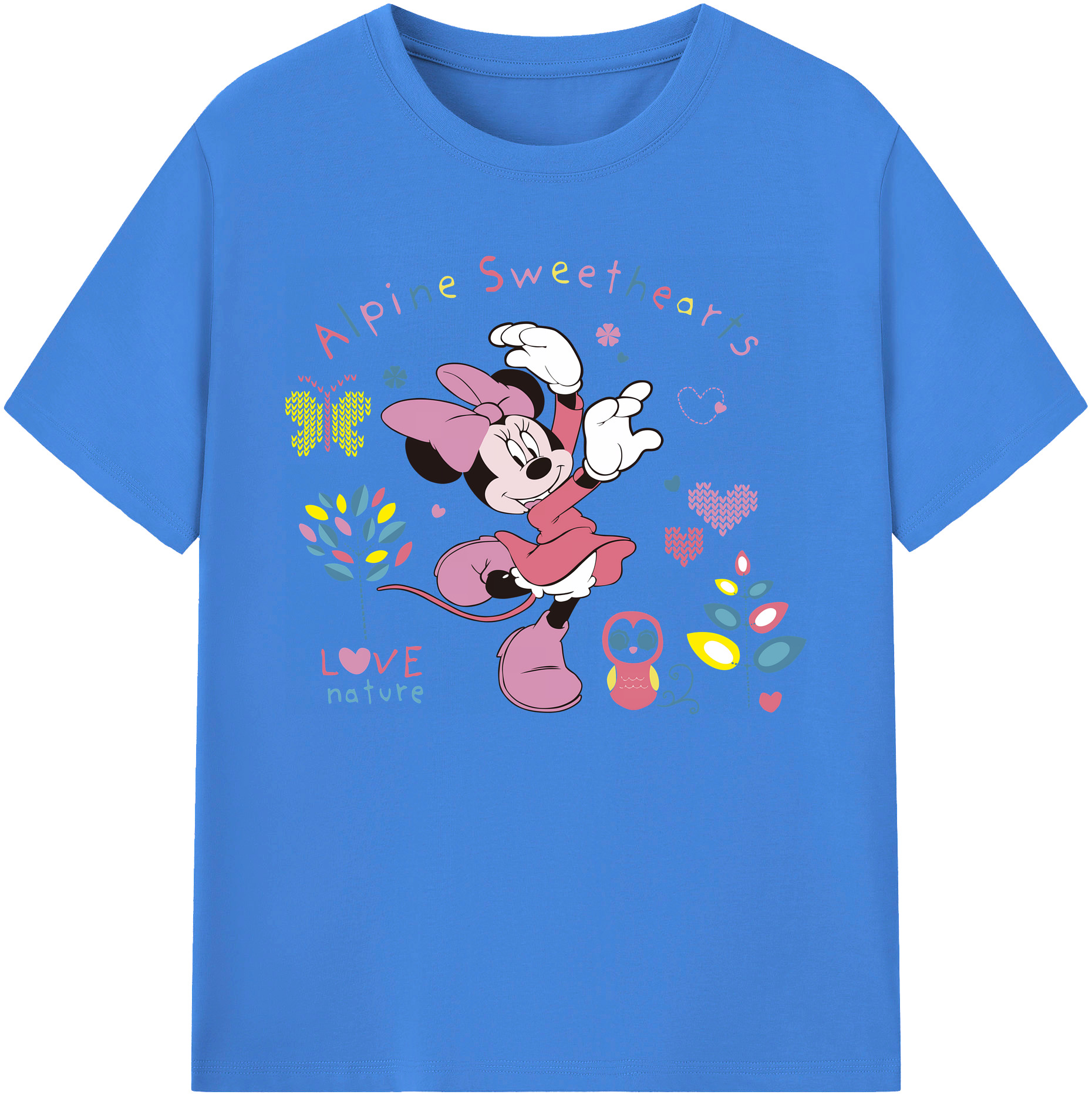 ミッキーマウス Mickey Mouse 綿100％ メンズ半袖Tシャツ｜肌触りやわらか＆通気性
