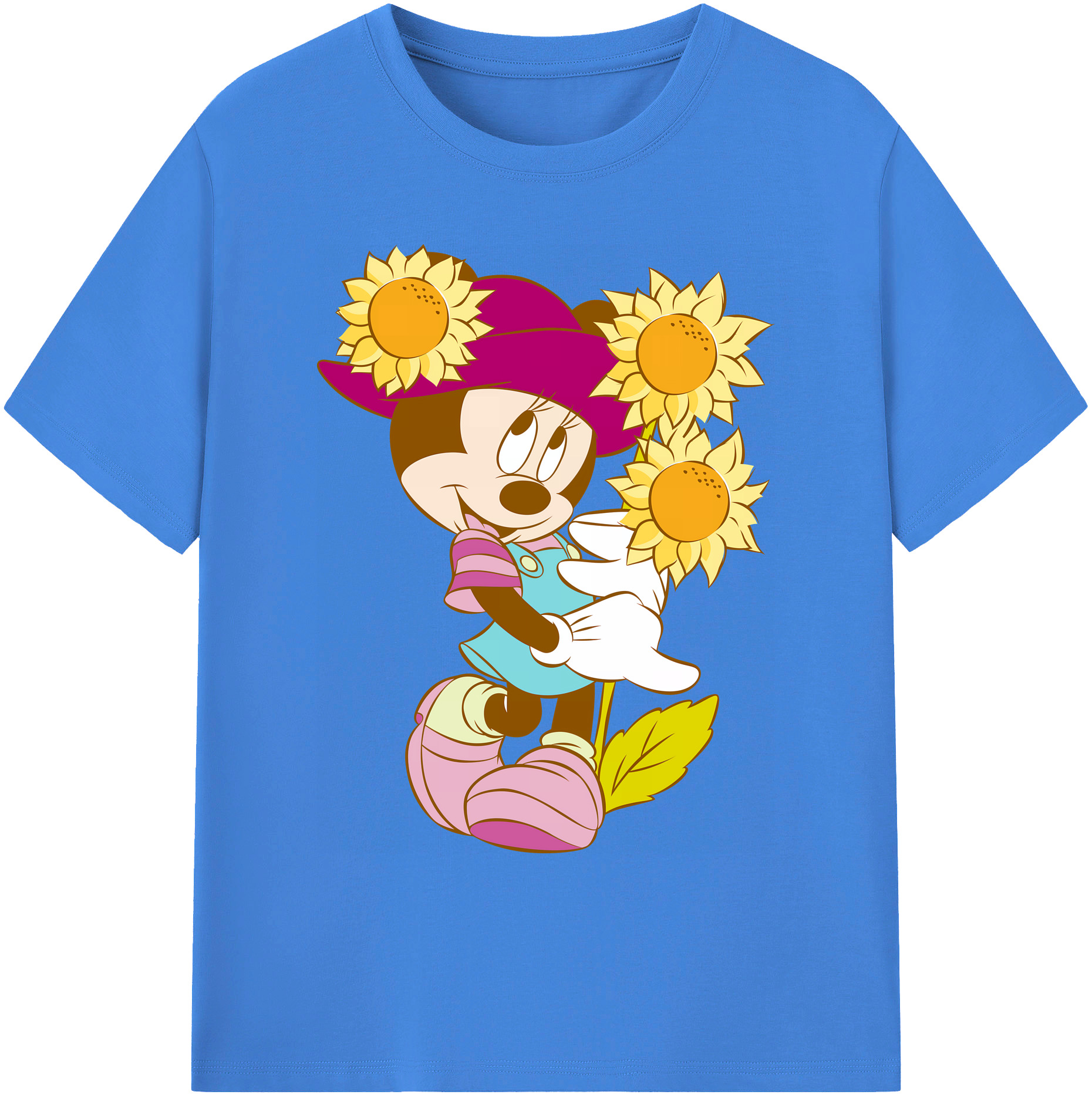 ミッキーマウス Mickey Mouse 綿100％ メンズ半袖Tシャツ｜肌触りやわらか＆通気性
