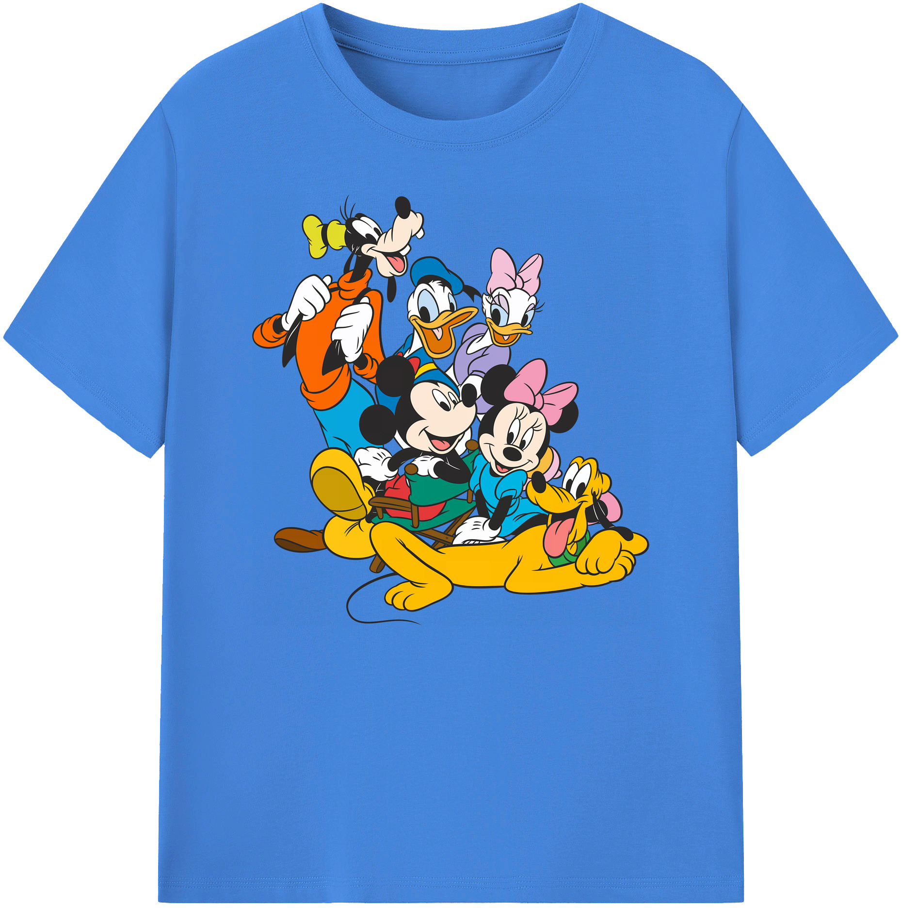 ミッキーマウス Mickey Mouse 綿100％ メンズ半袖Tシャツ｜肌触りやわらか＆通気性