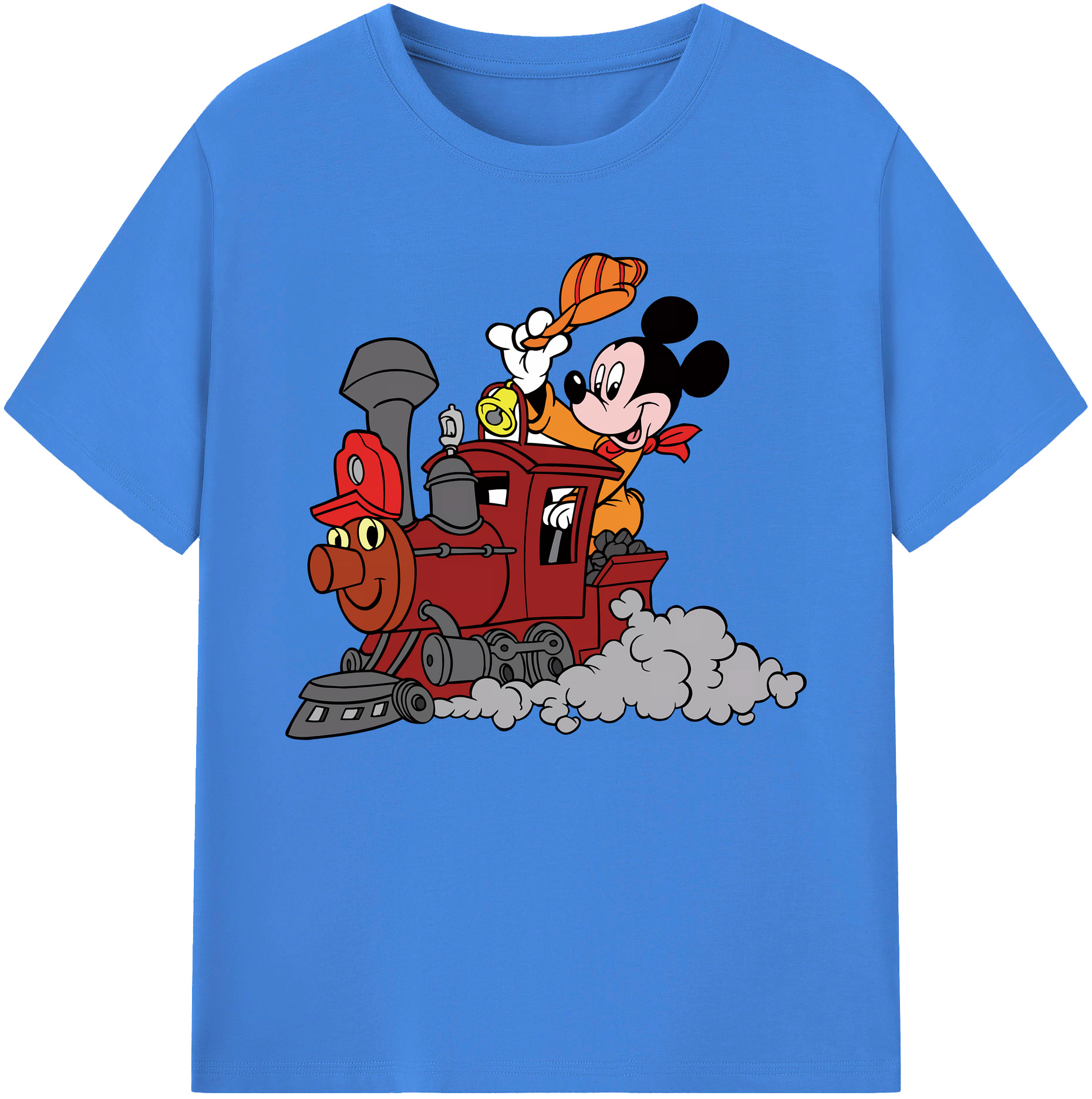 ミッキーマウス Mickey Mouse 綿100％ メンズ半袖Tシャツ｜肌触りやわらか＆通気性