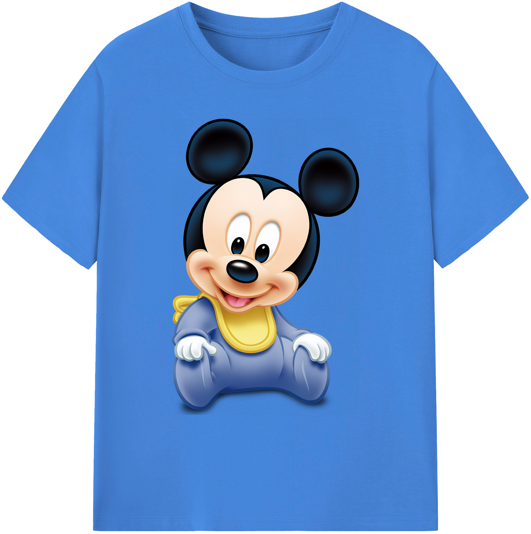 ミッキーマウス Mickey Mouse 綿100％ メンズ半袖Tシャツ｜肌触りやわらか＆通気性