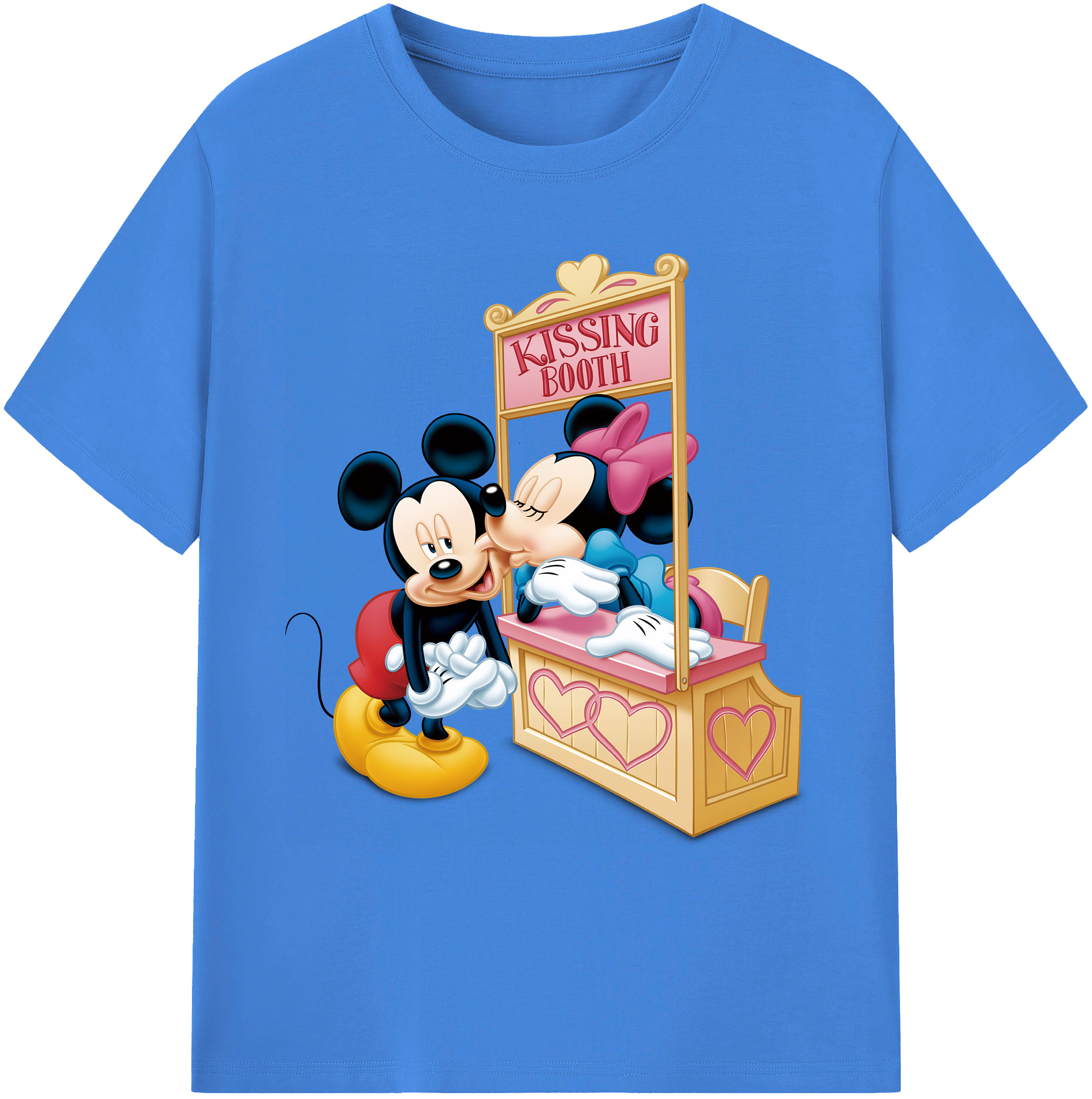 ミッキーマウス Mickey Mouse 綿100％ メンズ半袖Tシャツ｜肌触りやわらか＆通気性
